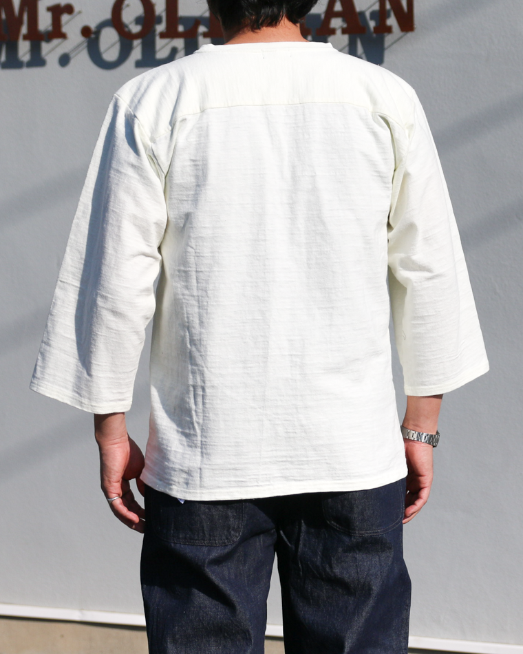 SS69656 H.M.A SLUB YARN FOOTBALL TEE - OFF WHITE