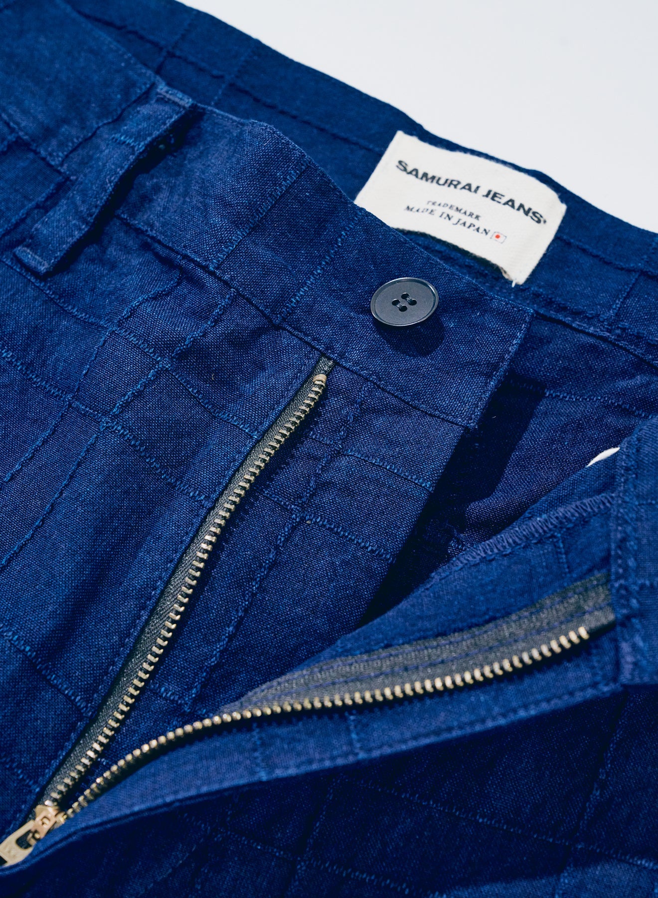 SJAP26-ARS (Indigo Sashiko Lattice Trousers) - N. INDIGO