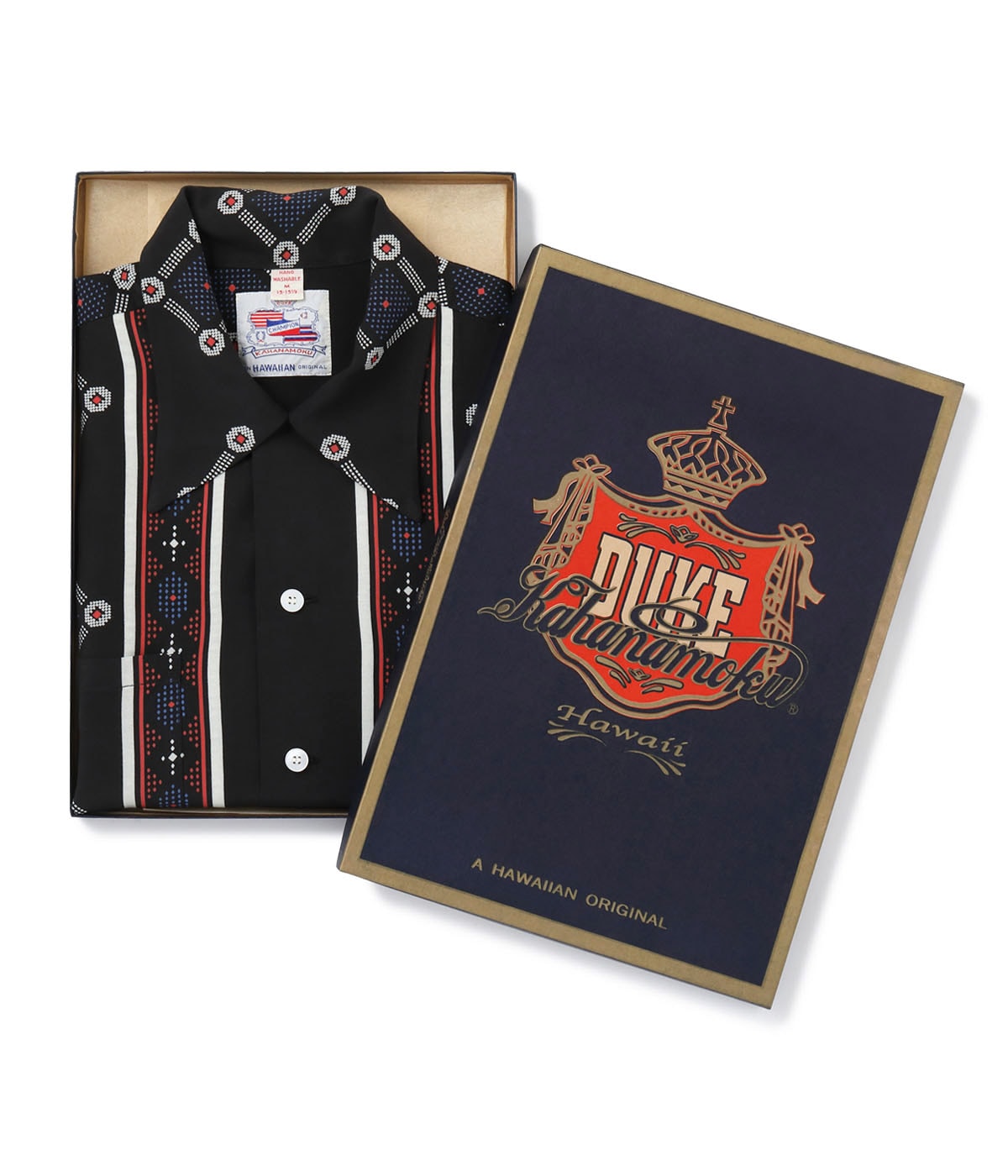 DK39446 DUKE KAHANAMOKU SPECIAL EDITION “WESTCOAST PATTERN” (SHORT SLEEVE) - BLACK