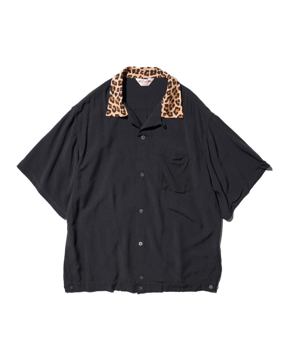 60S BOWLING SHIRT - BLACK