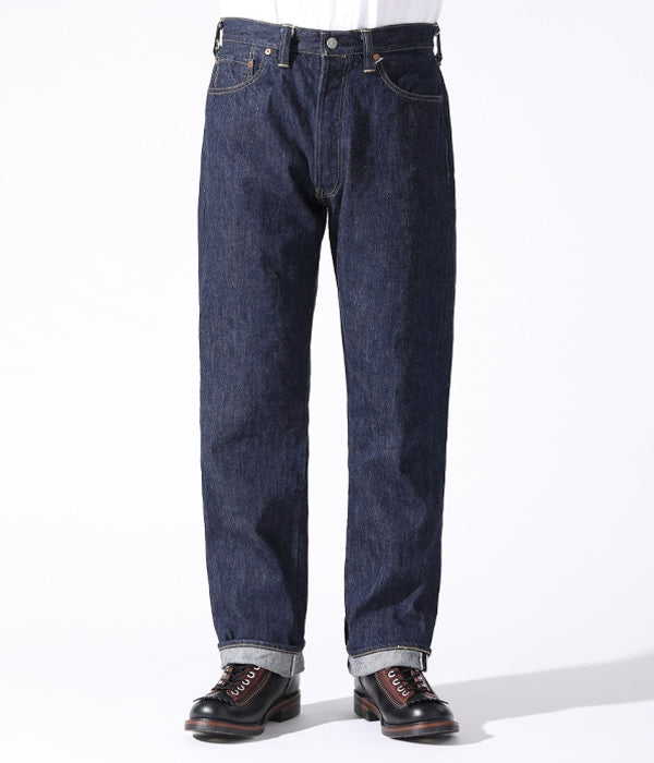 SC49007 SUGAR CANE SUPER “DENIM COLLECTIBLES #07 13.5OZ. BLUE DENIM WAIST OVERALLS “1946 MODE - INDIGO