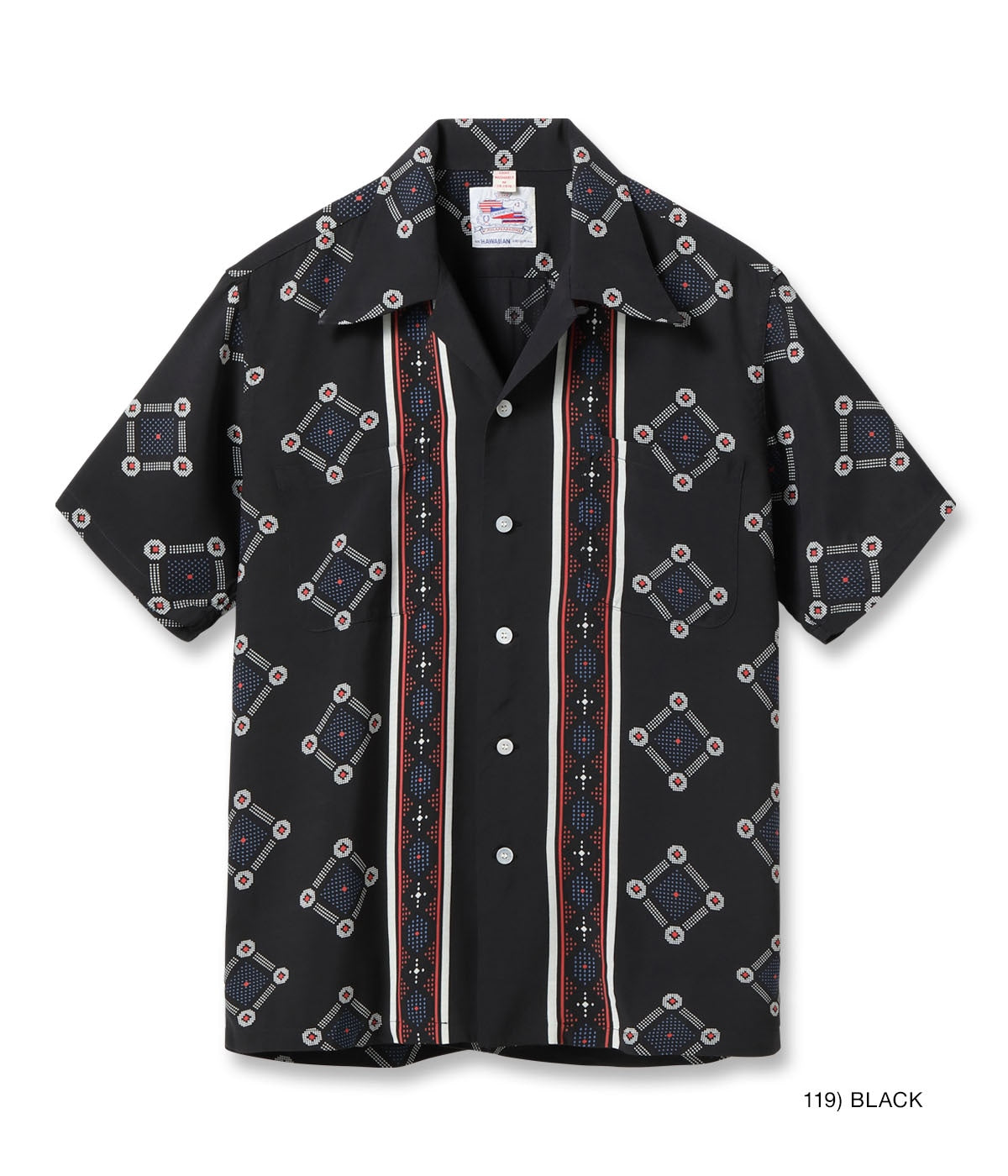 DK39446 DUKE KAHANAMOKU SPECIAL EDITION “WESTCOAST PATTERN” (SHORT SLEEVE) - BLACK