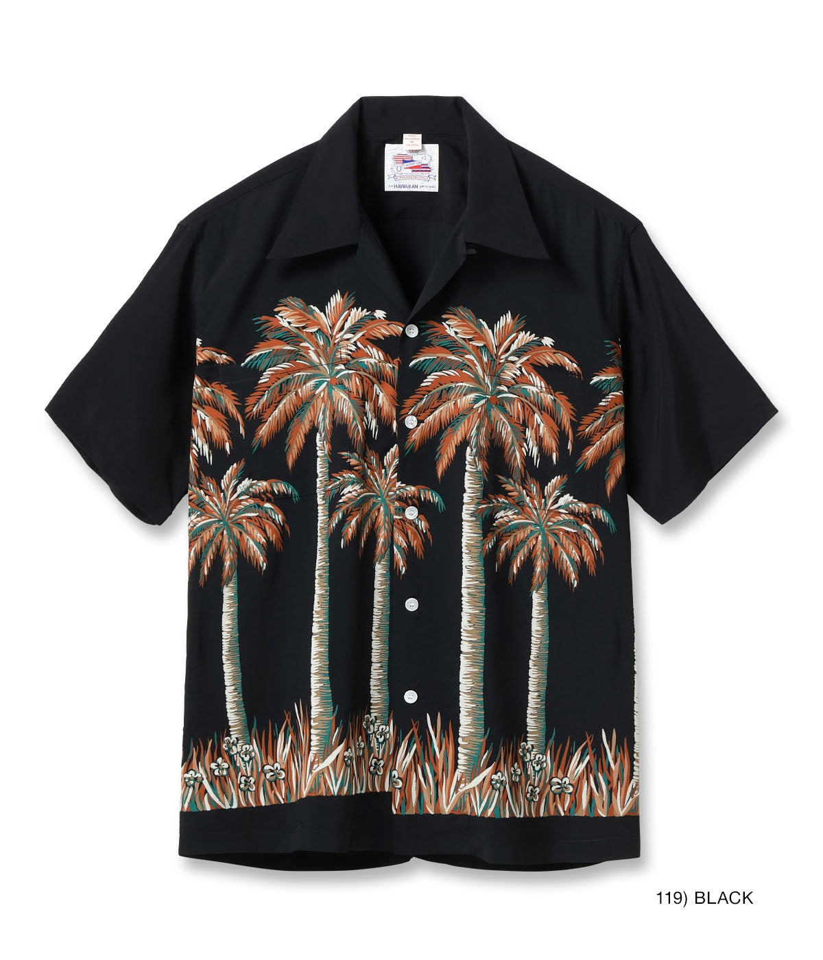 DK39448 DUKE KAHANAMOKU SPECIAL EDITION “PALM TREE” (SHORT SLEEVE) - BLACK