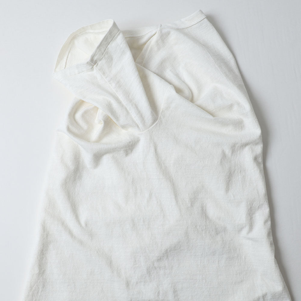 35001 FALLEN COTTON MID WEIGHT S/S TEE - OFF WHITE