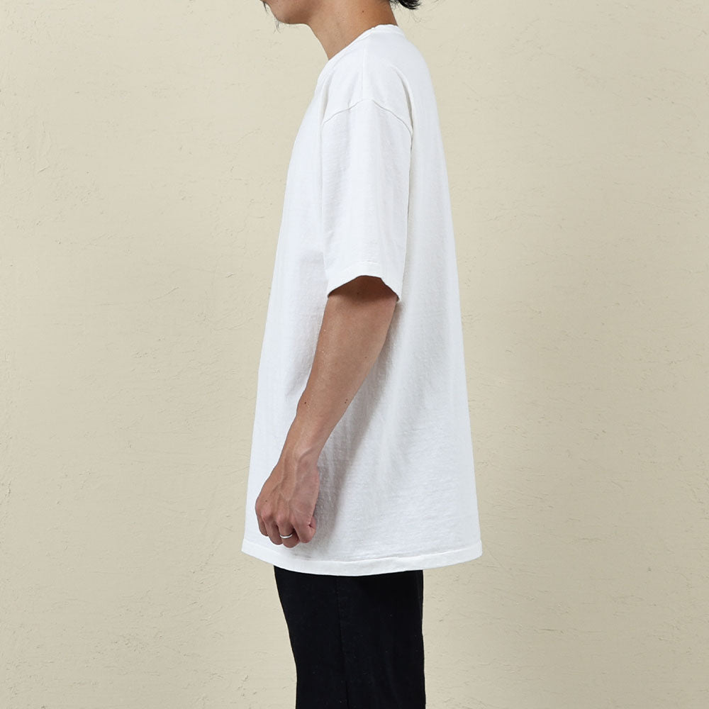 35001 FALLEN COTTON MID WEIGHT S/S TEE - OFF WHITE