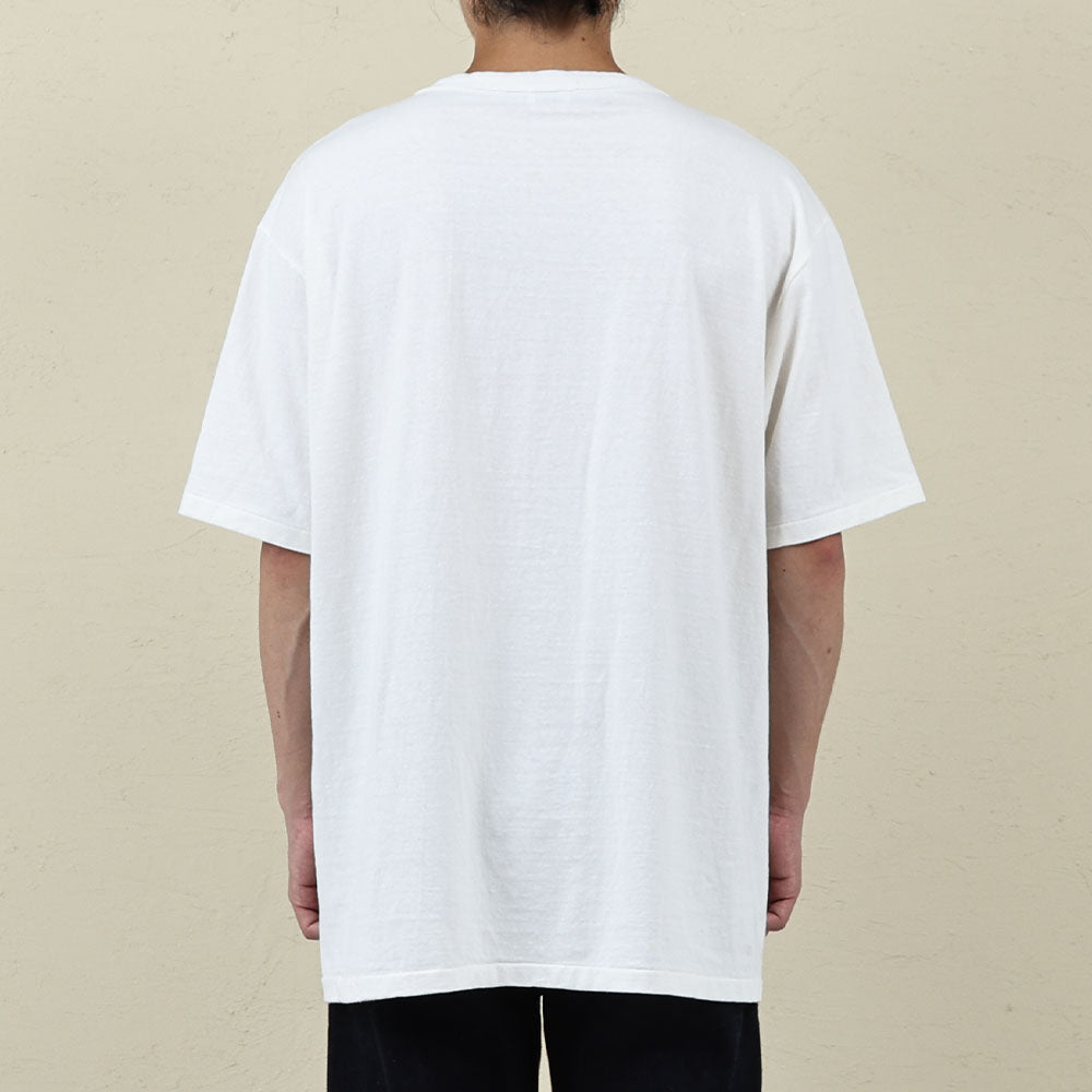 35001 FALLEN COTTON MID WEIGHT S/S TEE - OFF WHITE