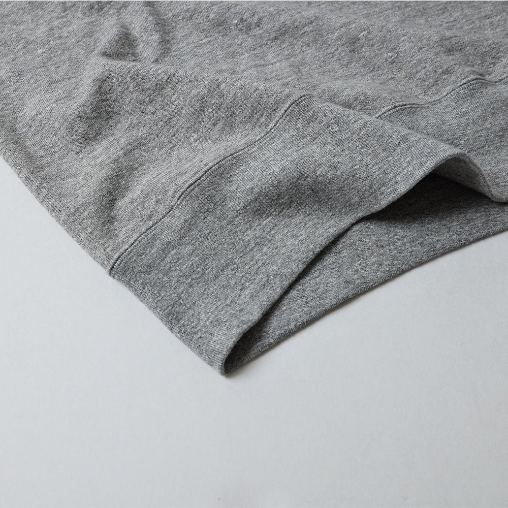 74004 CUT OFF SLEEVE SWEAT POLO SHIRT - HEATHER GREY