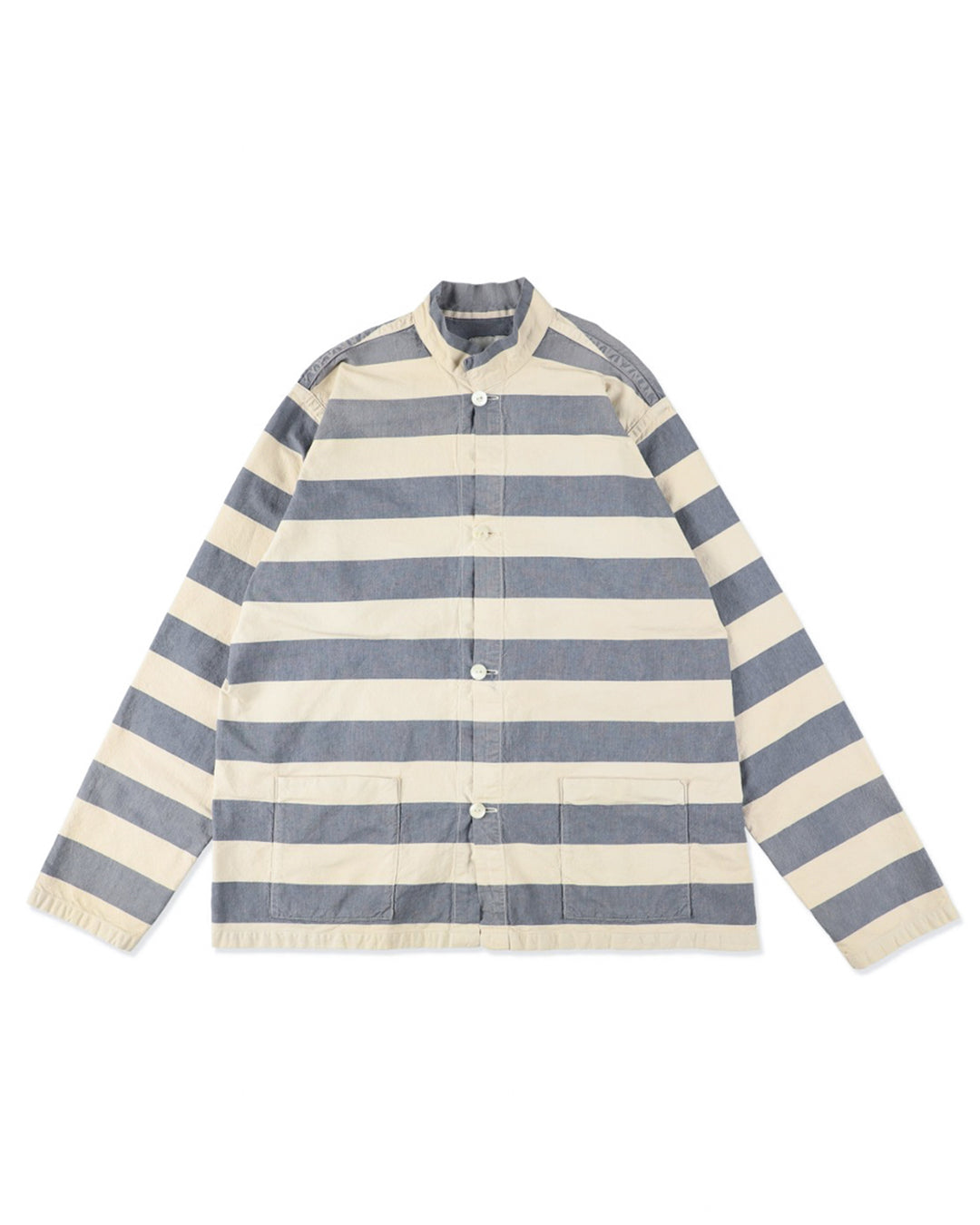 BLUE STRIPE PRISON JACKET AGED - AGED L.BLUExO.WHITE