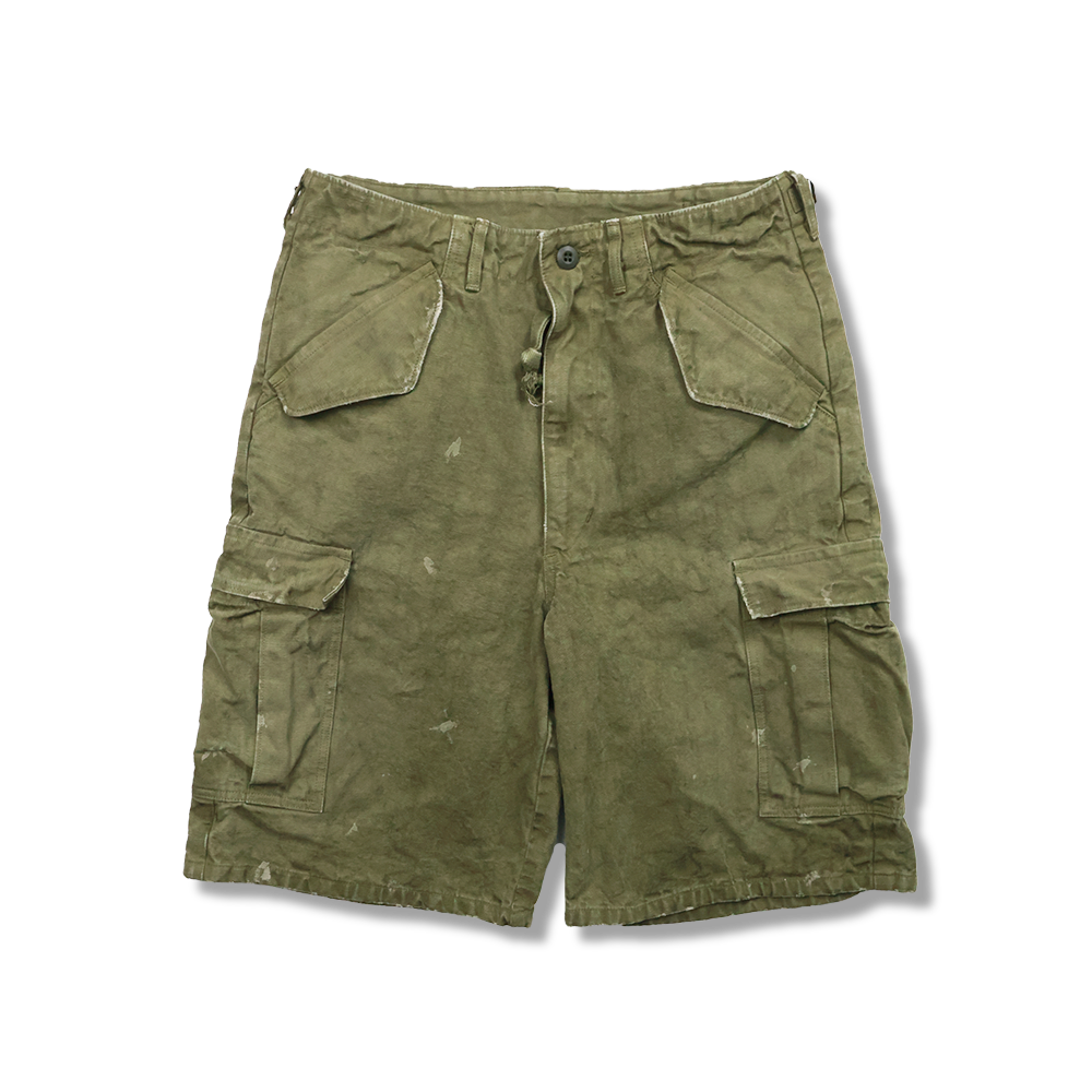 1144VE Tent Cloth Field Cargo Shorts VE (Vintage Effect) - O.D