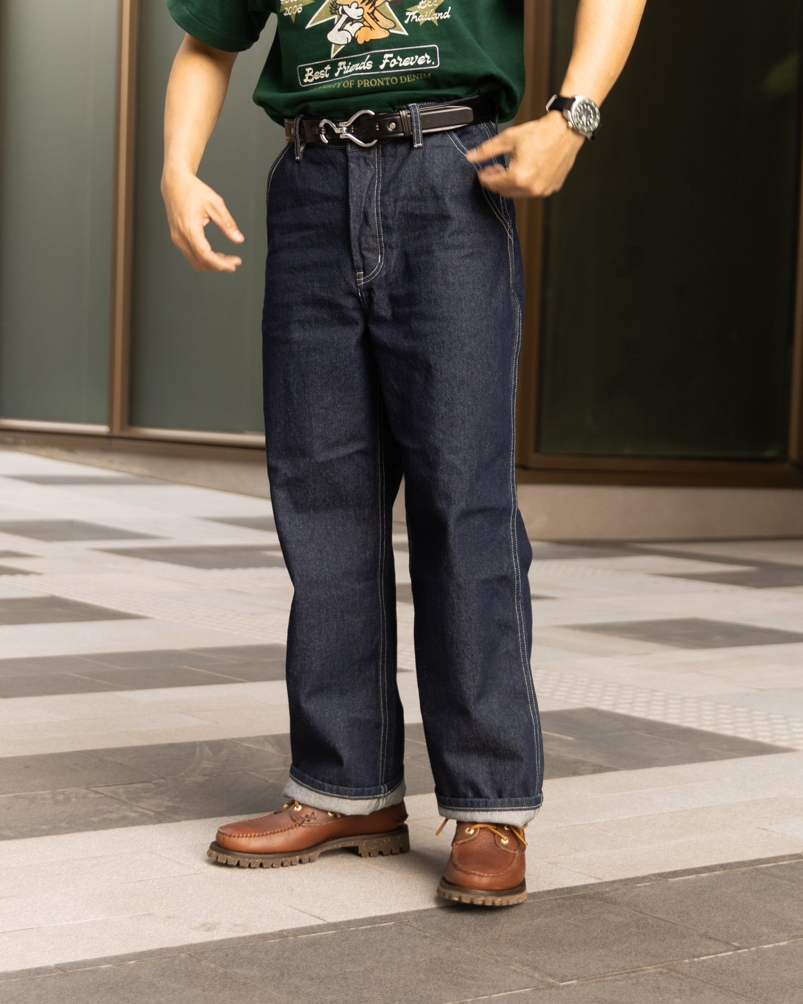 DAILY WORK PANTS - INDIGO DENIM
