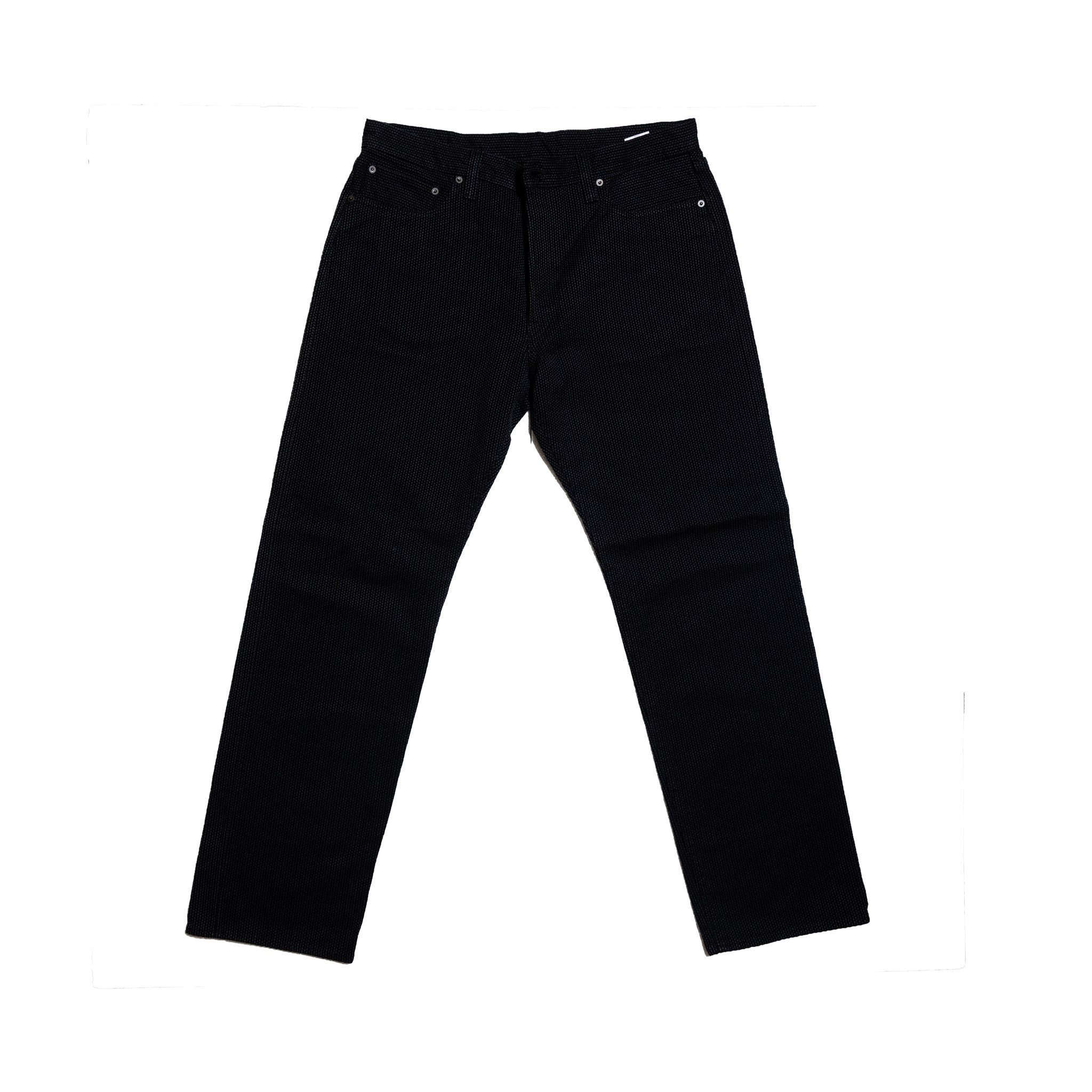 1170-1-BK SASHIKO PANTS LOOSE FIT - GRAY X BLACK