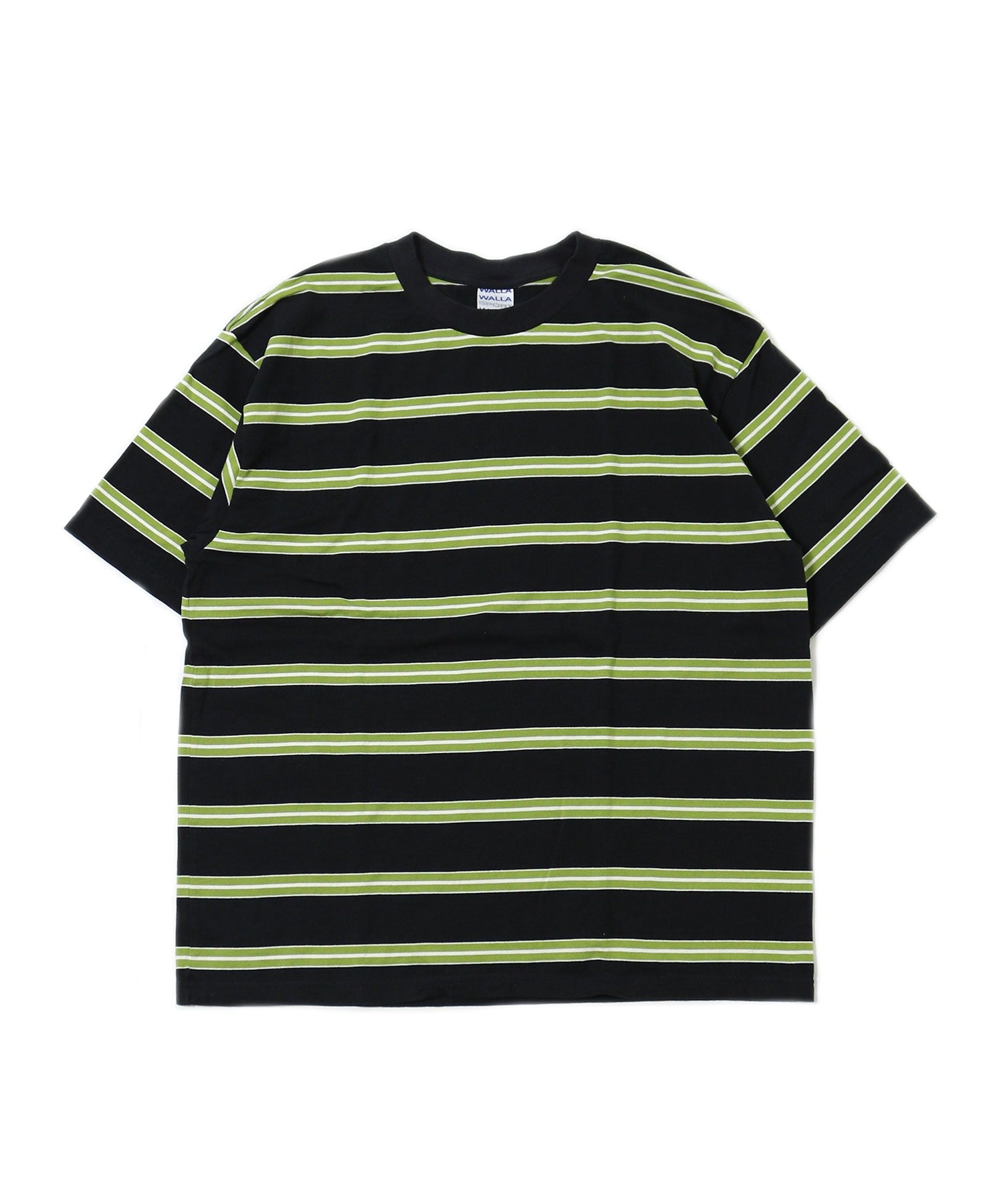 STRIPE TEE S/S - BLACK/GREEN