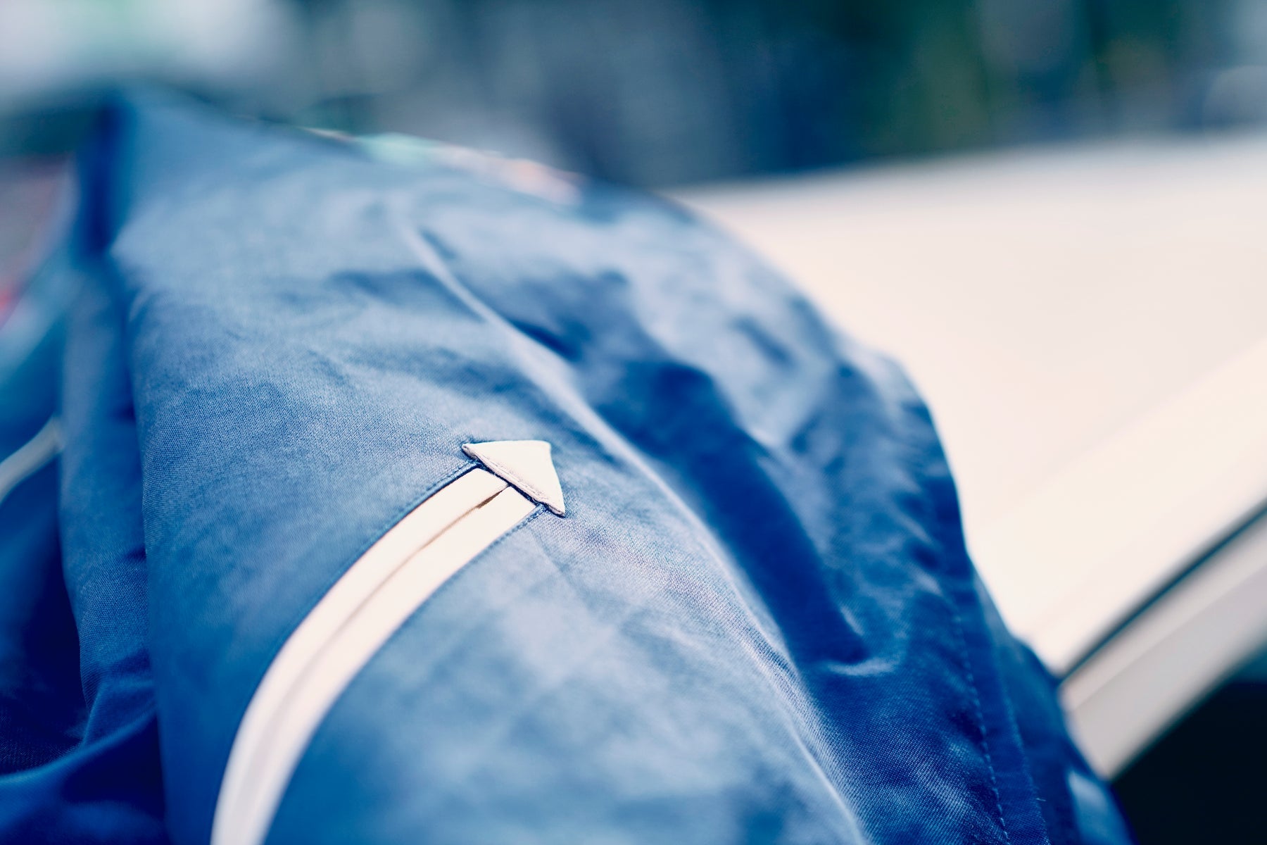 SJSKJ24 SUKAJAN EMBROIDERED SATIN SOUVENIR JACKET - INDIGO