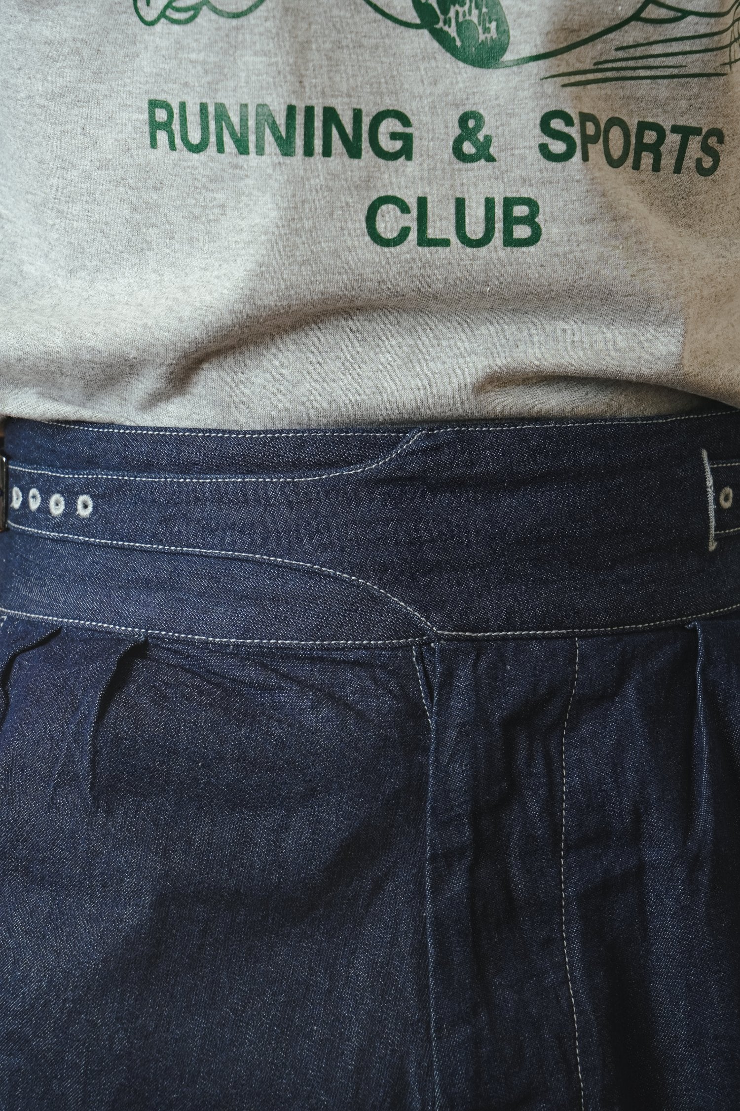 GURKHA SHORTS - INDIGO DENIM