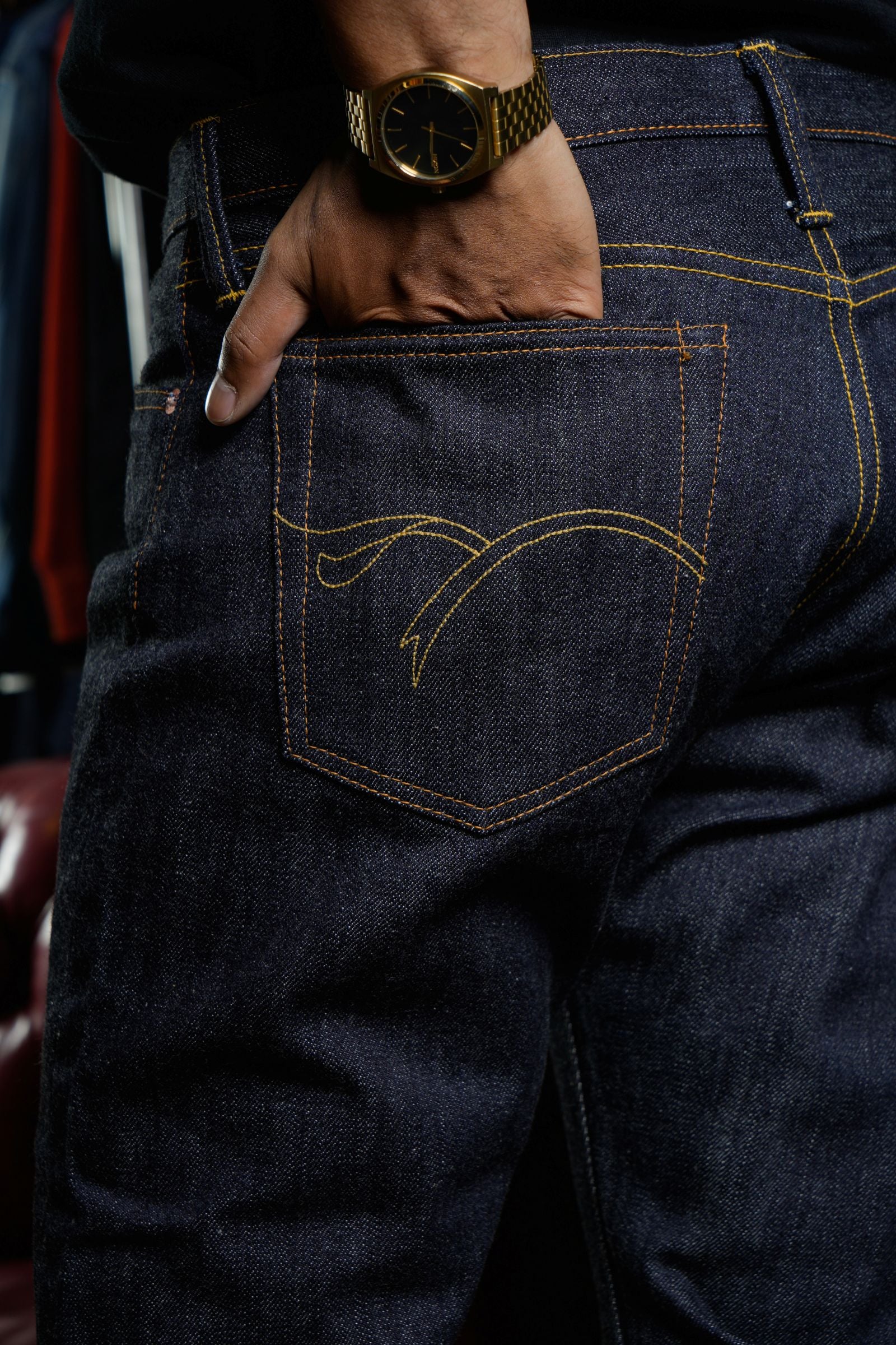 FN-3001Z TIGHT STRAIGHT ZIPPER - INDIGO