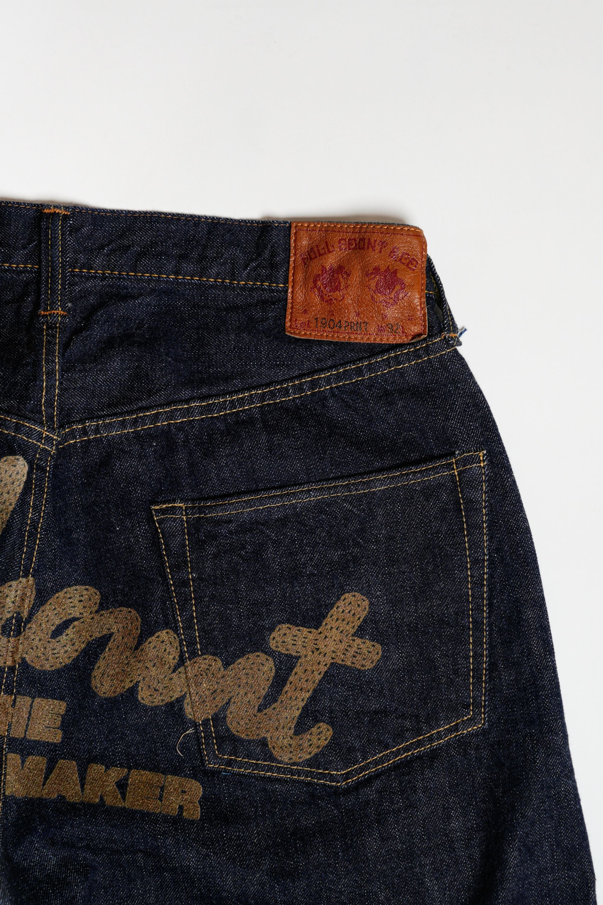 1904PRNT 5P Denim Shorts - INDIGO BLUE