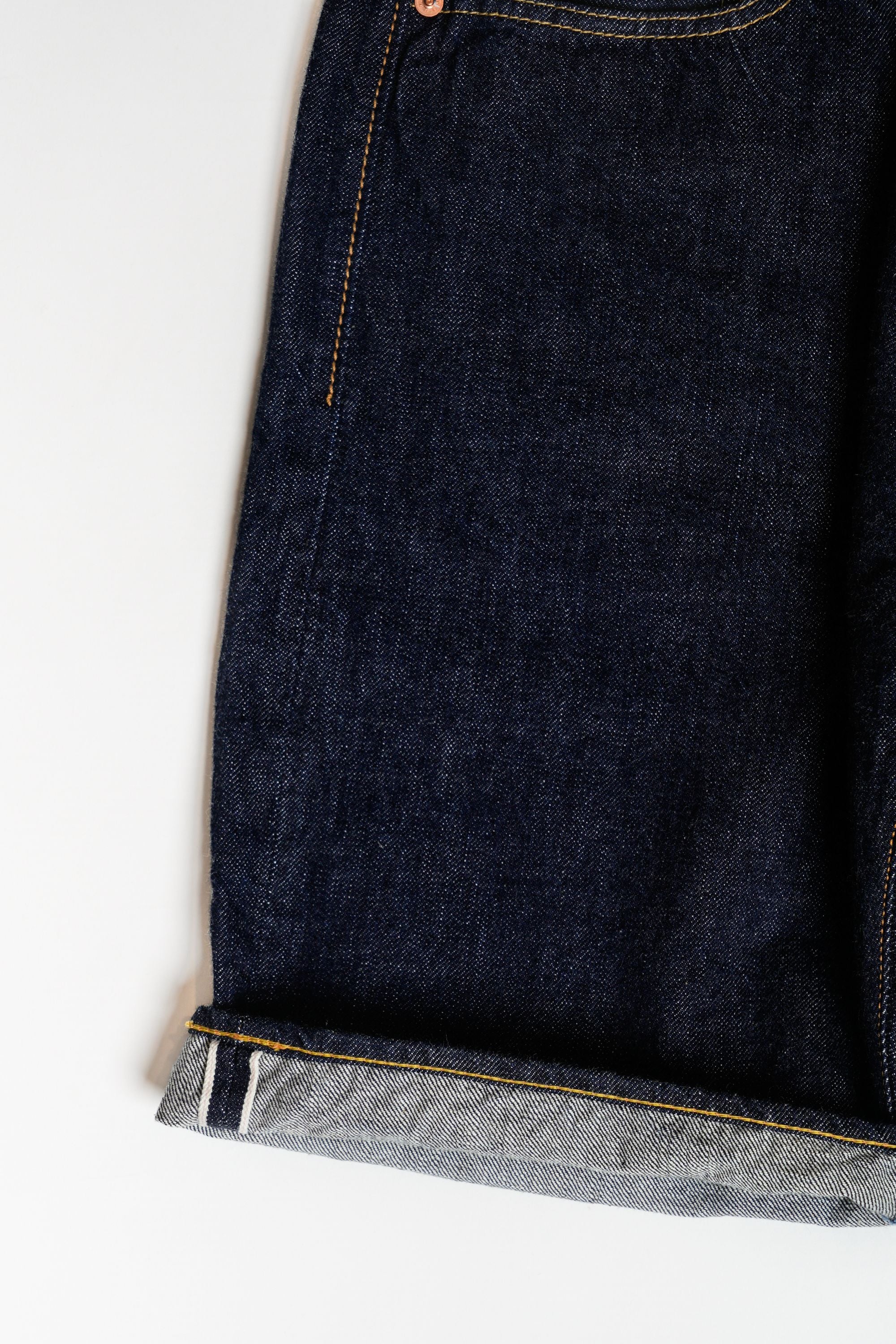 1904PRNT 5P Denim Shorts - INDIGO BLUE