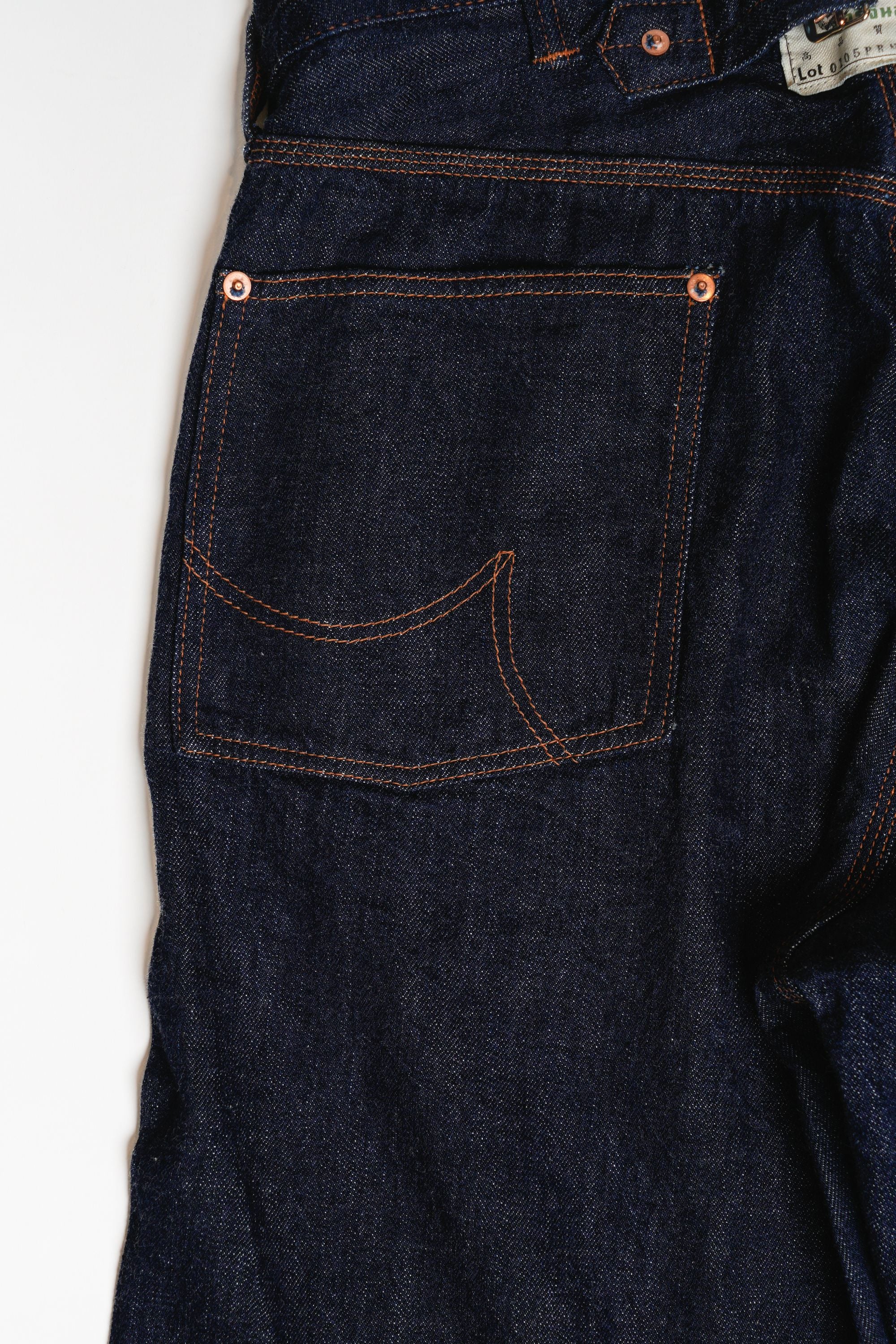 0105PRNT 5P Denim Work Pants(Super Smooth) - INDIGO BLUE