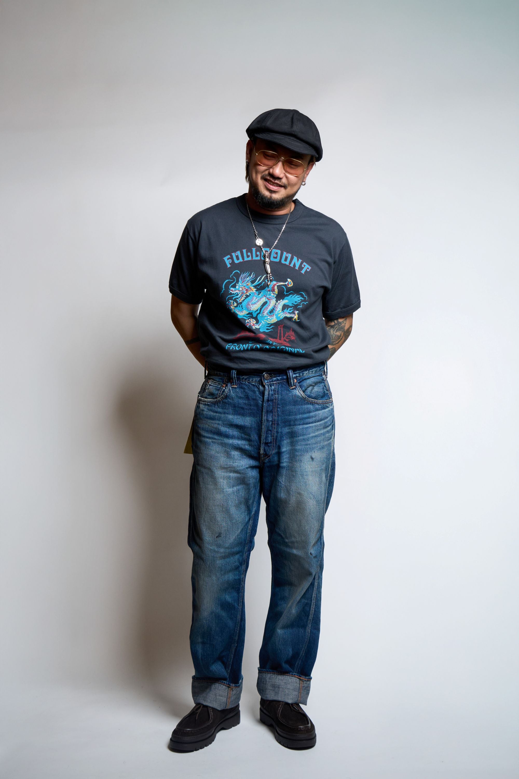 0105PRNTHW 5P Denim Work Pants(Super Smooth) Fear of the Dark - INDIGO BLUE