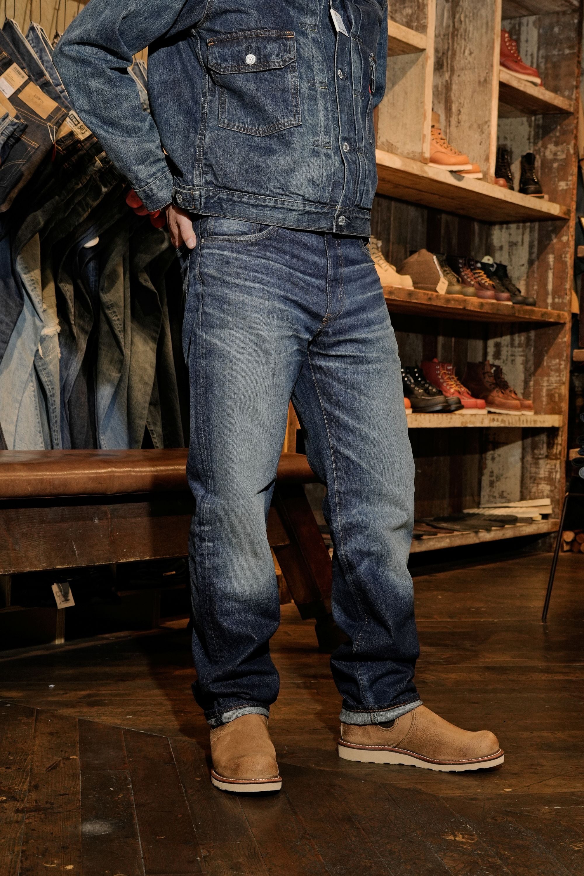 E50323-2026 503 REGULAR STRAIGHT USED - DARK BLUE