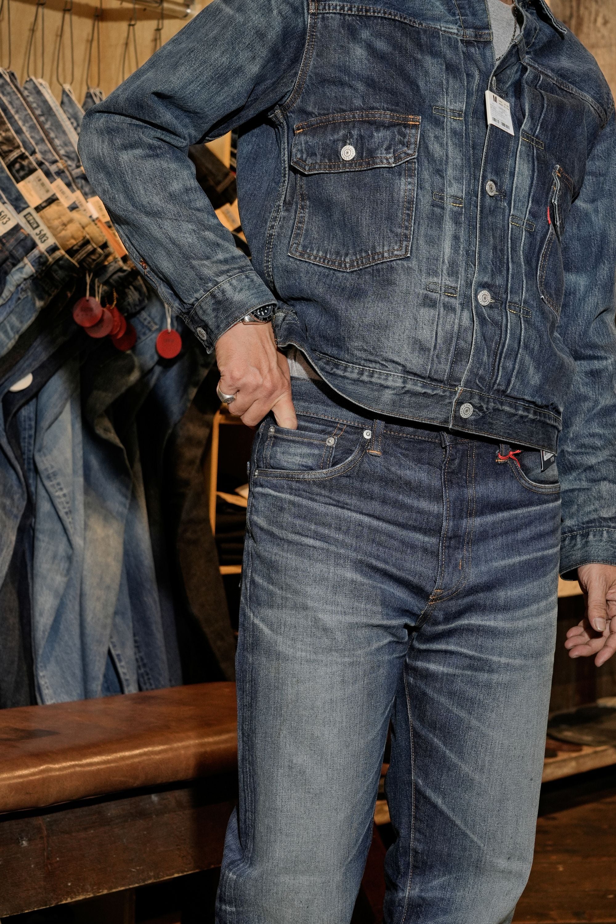 E50323-2026 503 REGULAR STRAIGHT USED - DARK BLUE