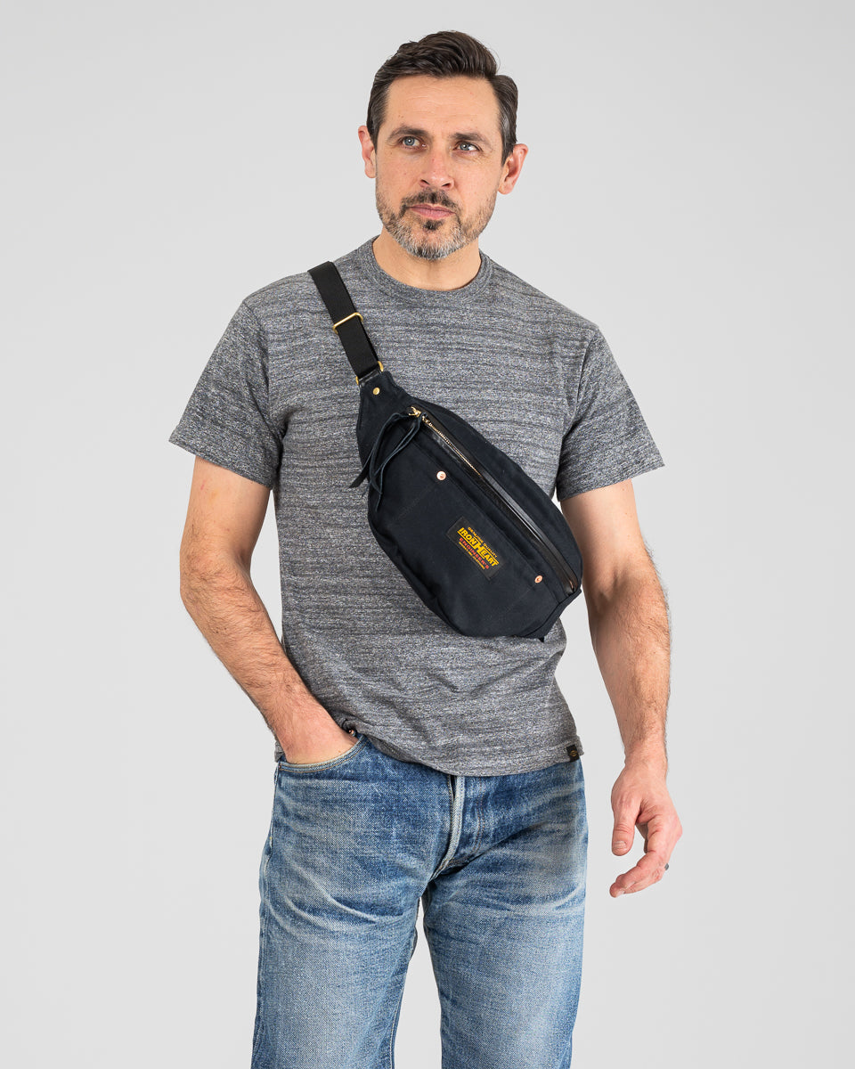 IHE-53-BLK (FW25) WHIPCORD WAIST BAG - BLACK