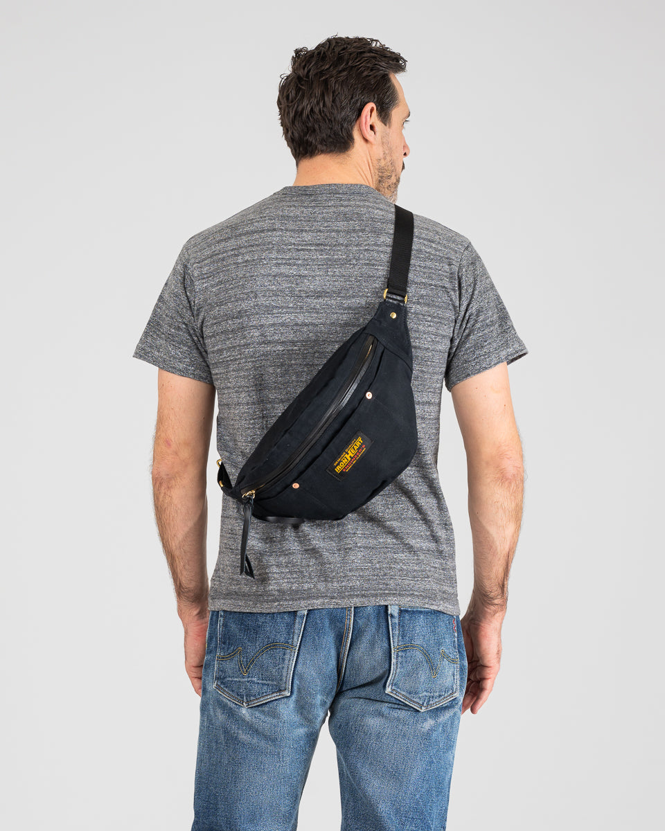 IHE-53-BLK (FW25) WHIPCORD WAIST BAG - BLACK