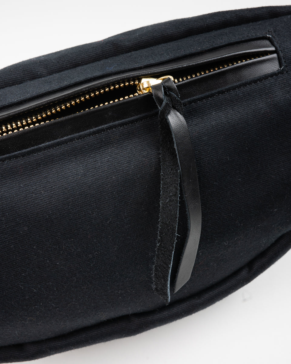IHE-53-BLK (FW25) WHIPCORD WAIST BAG - BLACK