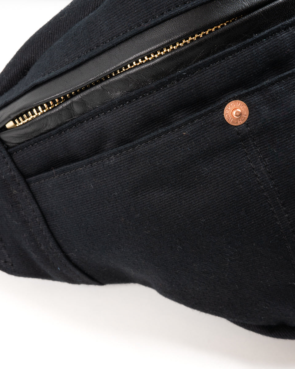 IHE-53-BLK (FW25) WHIPCORD WAIST BAG - BLACK