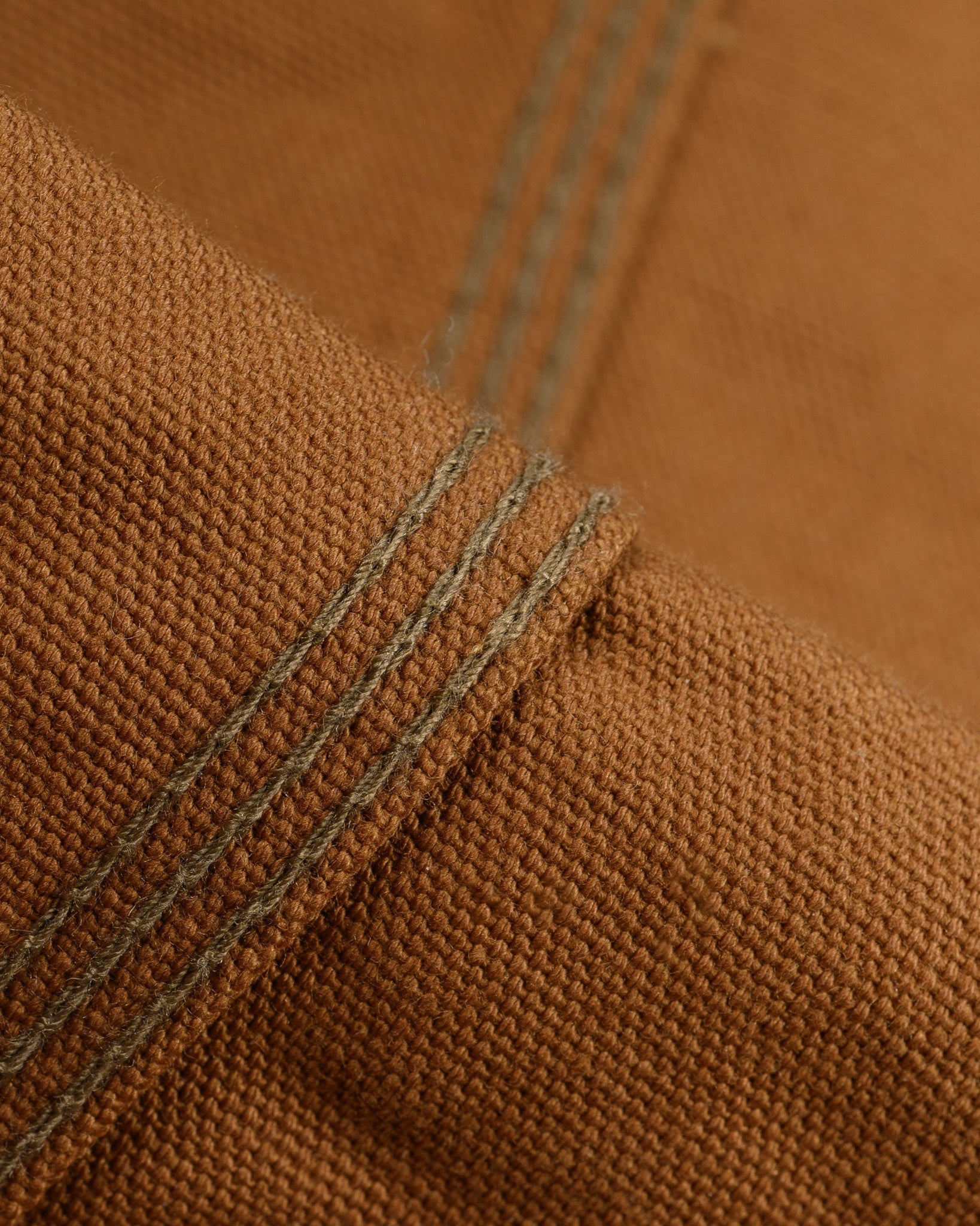 IHJ-159-BRN 13.5oz DUCK COLLARLESS CHORE JACKET - BROWN