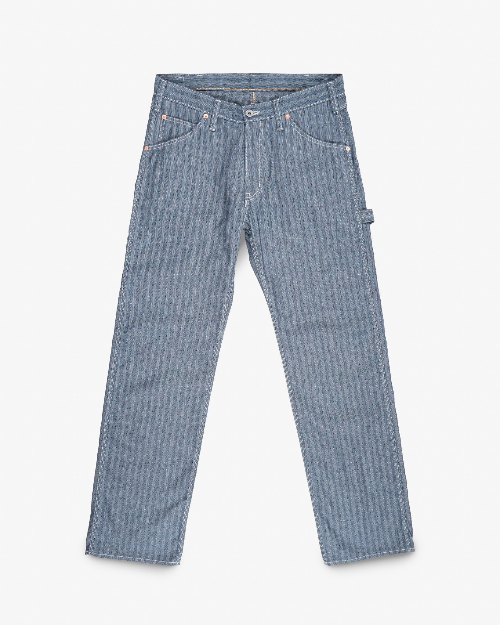 IH-830-IND 10.5oz HERRINGBONE PAINTER’S PANTS - INDIGO