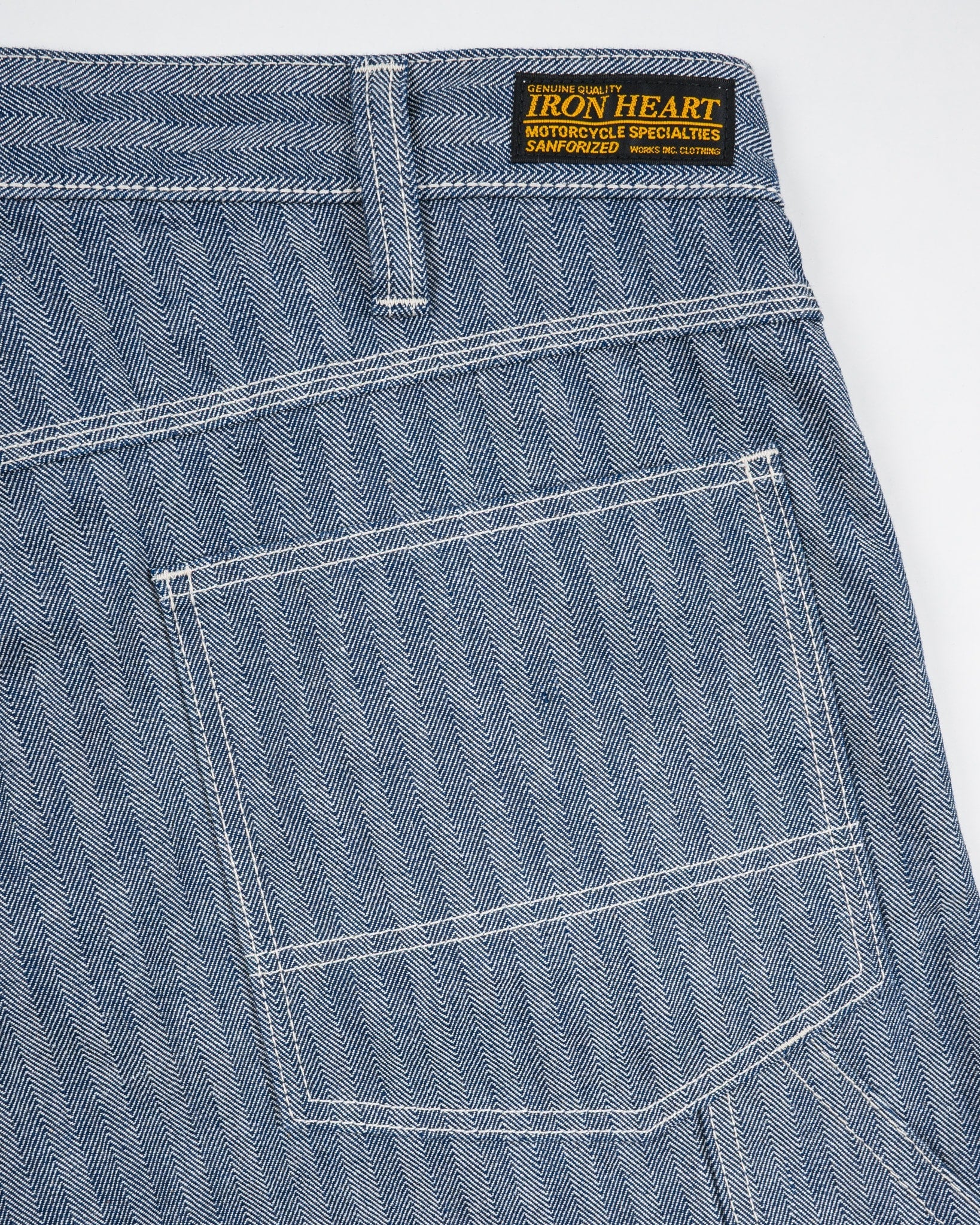 IH-830-IND 10.5oz HERRINGBONE PAINTER’S PANTS - INDIGO