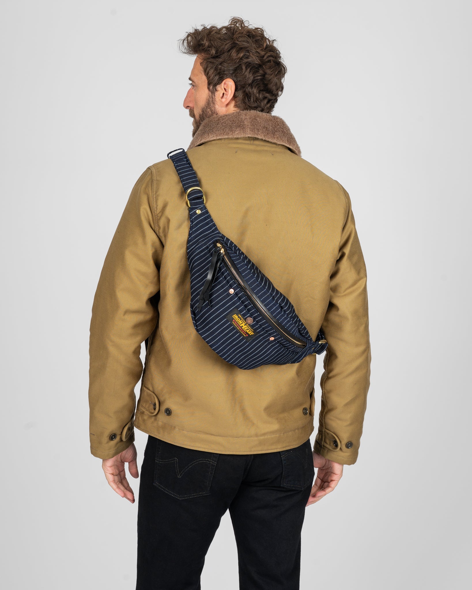 IHE-37-INDW 12OZ WABASH WAIST BAG - INDIGO