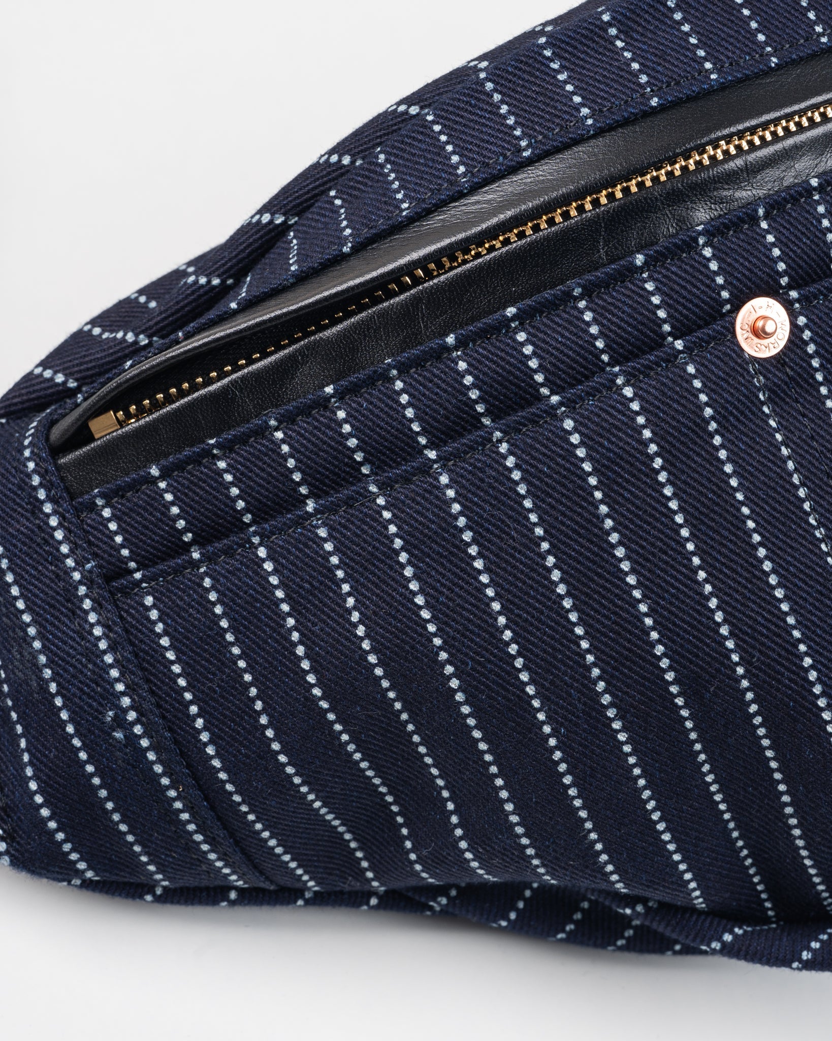 IHE-37-INDW 12OZ WABASH WAIST BAG - INDIGO