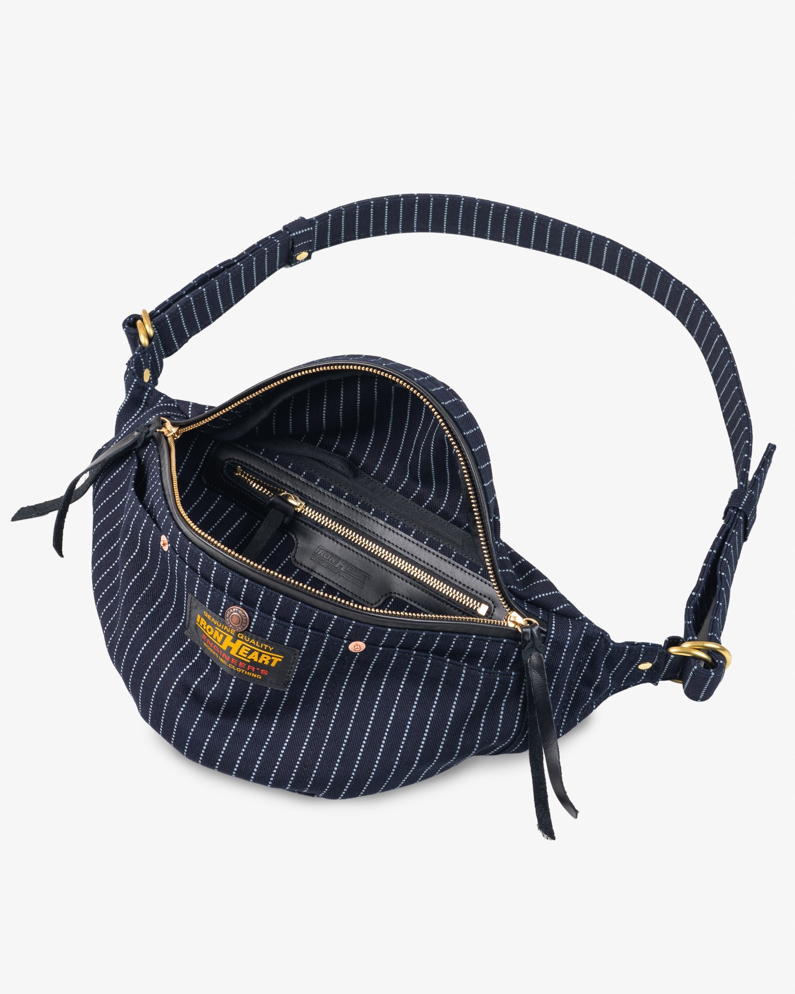 IHE-37-INDW 12OZ WABASH WAIST BAG - INDIGO