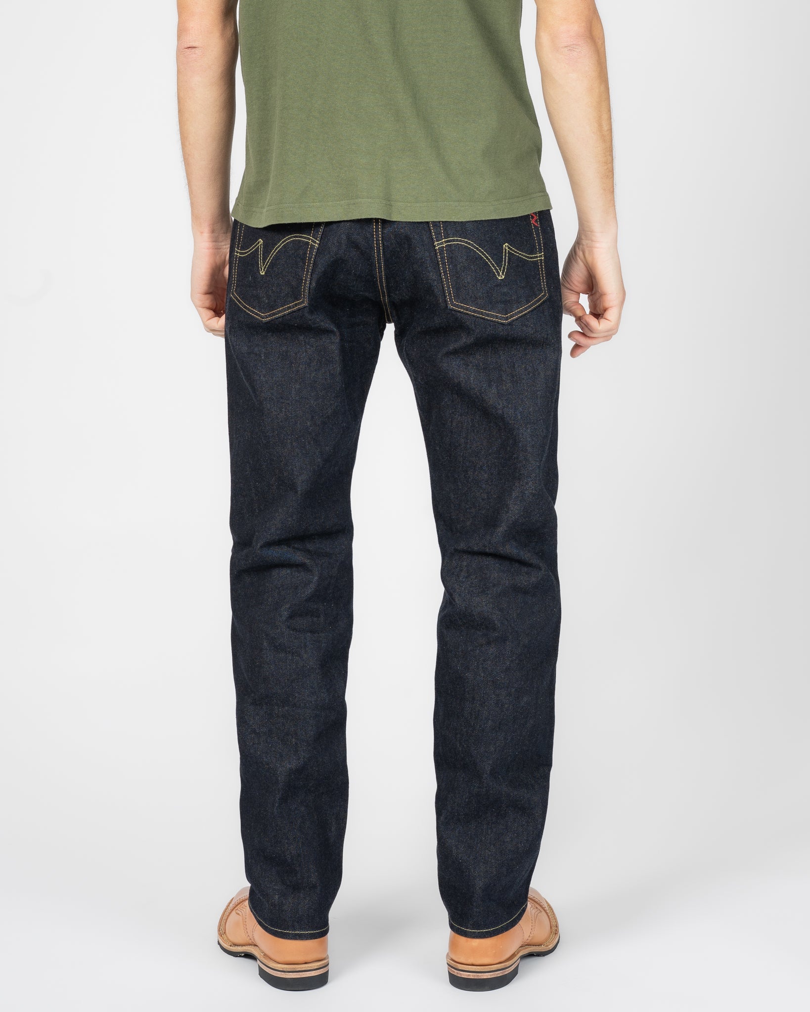 IH-1955S-142 14OZ SELVEDGE DENIM "1955" VINTAGE TAPERED CUT JEANS - INDIGO