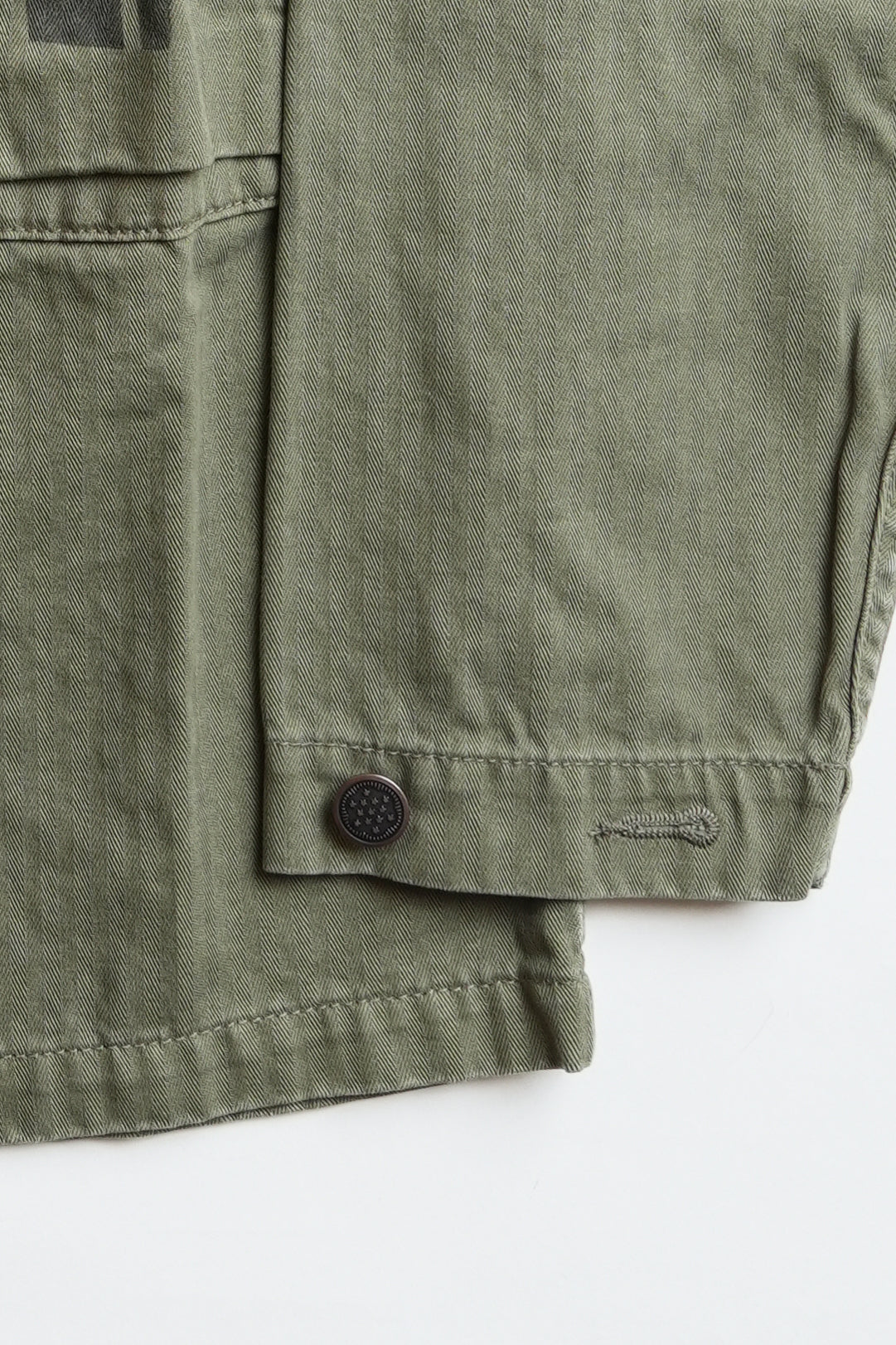 HBT P-43 TYPE STONE-WASH STENCILED(PW) JACKET TYPE 2 - GREEN