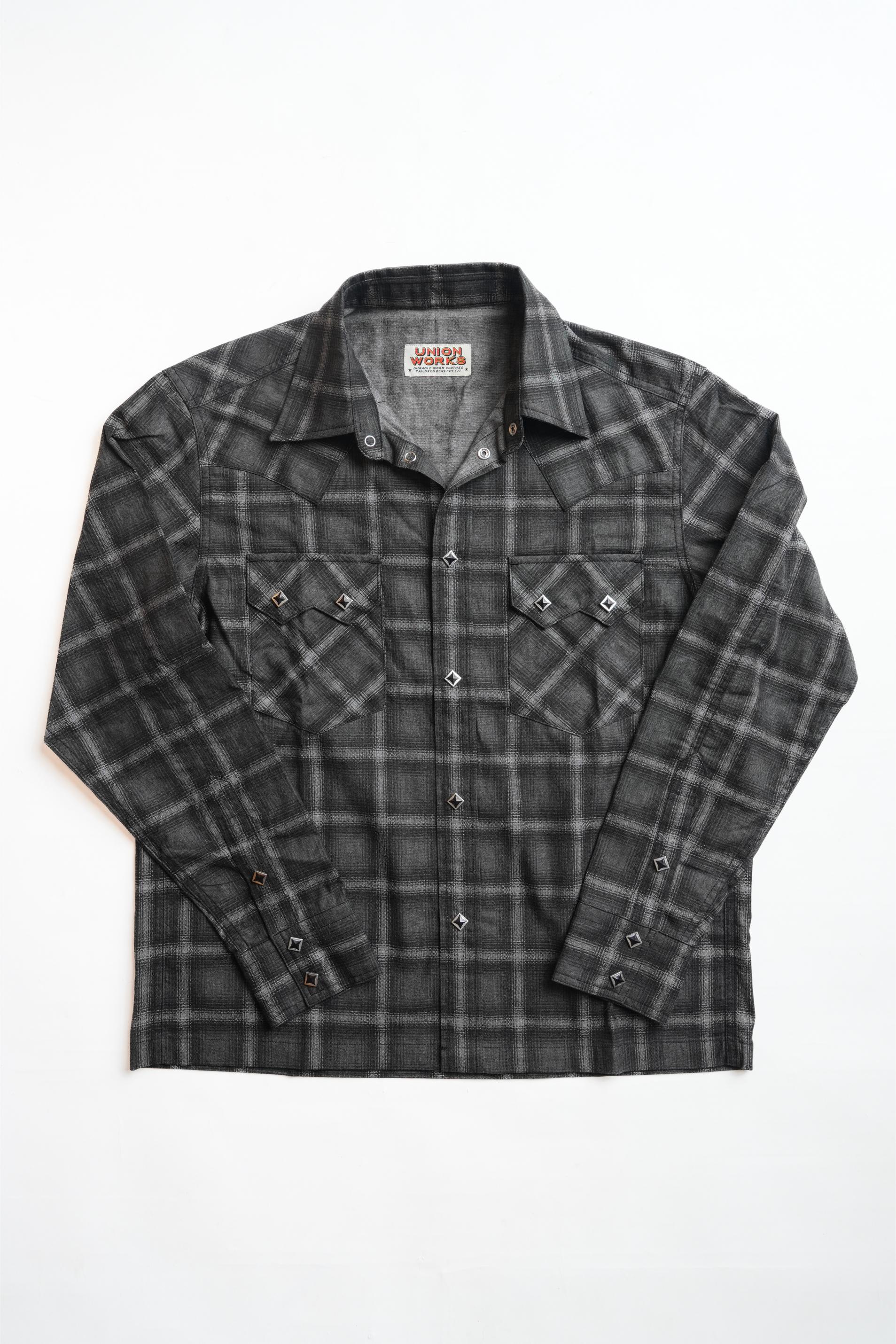 Mod Western Shirt - Printed Black JP Chambray