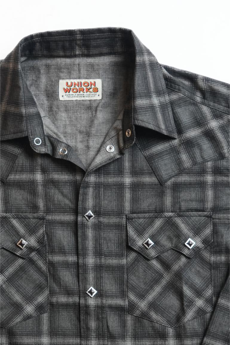 Mod Western Shirt - Printed Black JP Chambray