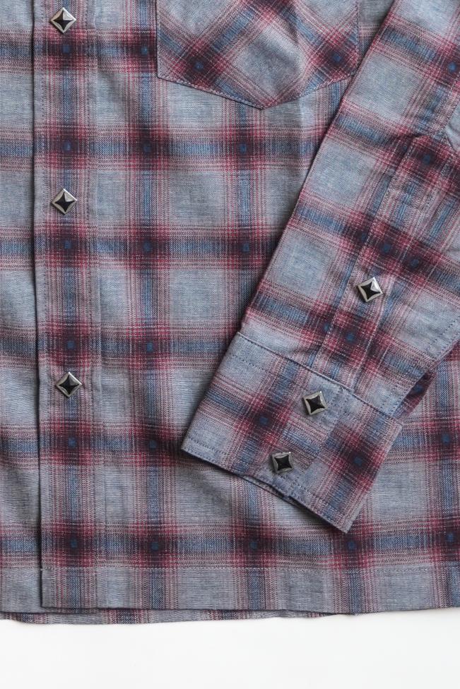 Mod Western Shirt - Printed Blue JP Chambray