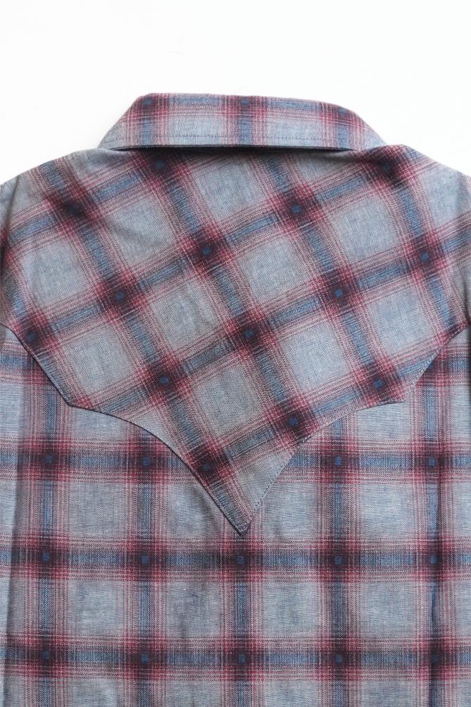 Mod Western Shirt - Printed Blue JP Chambray