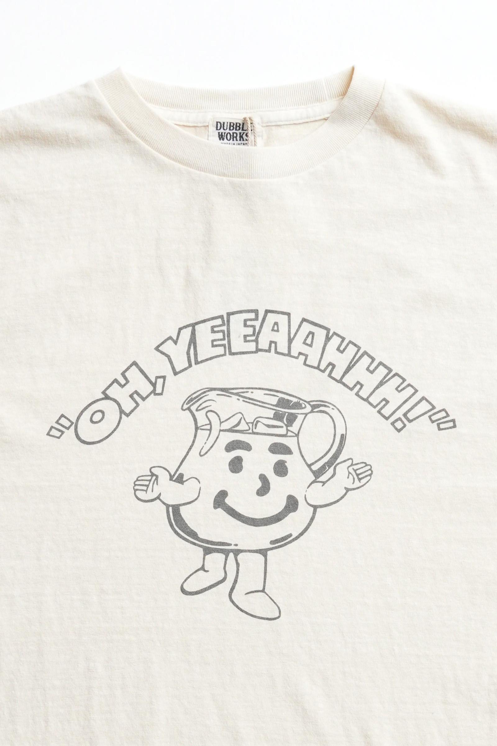 33005PD-03 5.4OZ PRINTED TEE "OH,YEEAAHHH!" PIGMENT DYE - PD.CREAM