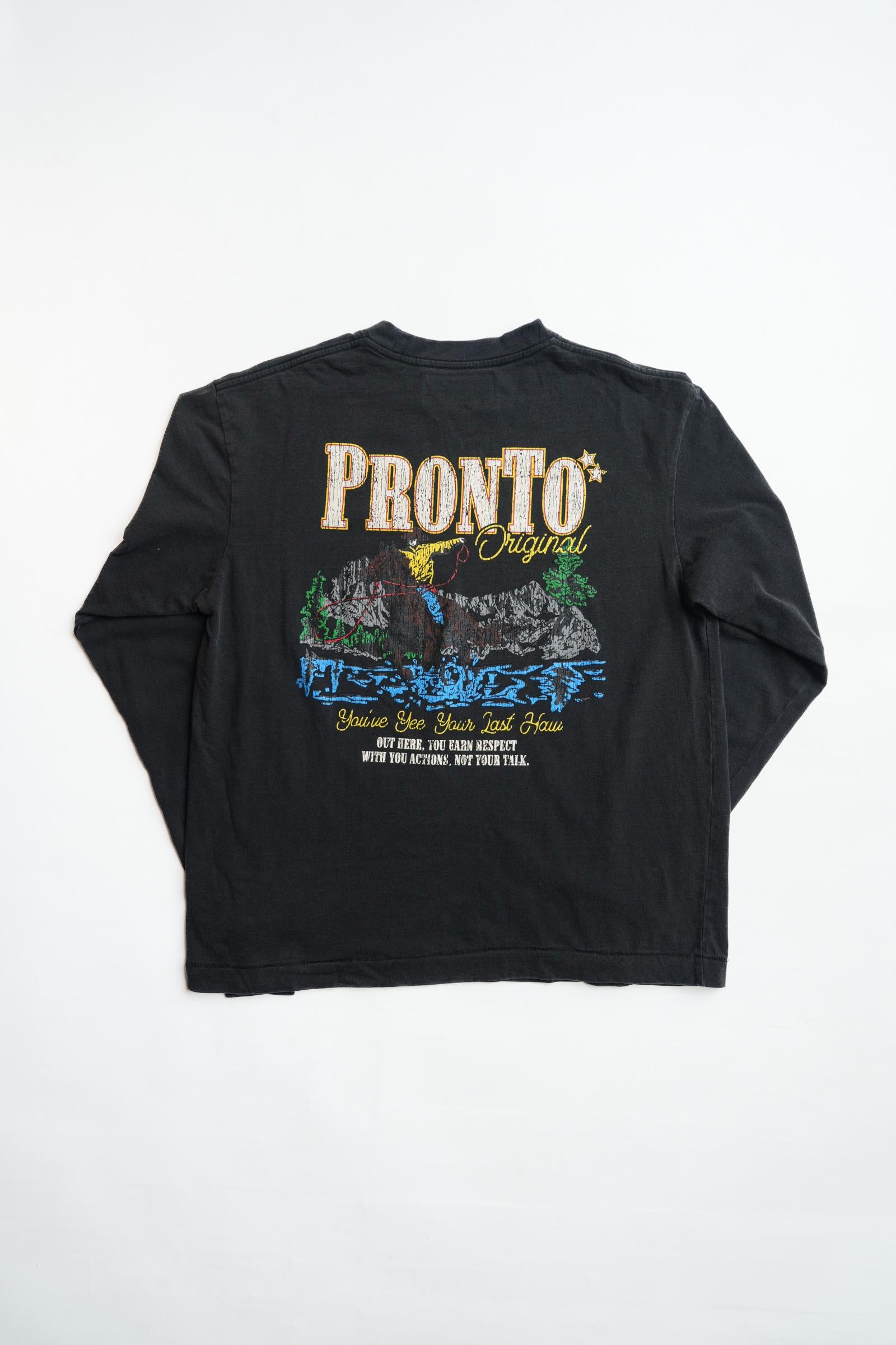 West Riders L/S Tee - Washed Black