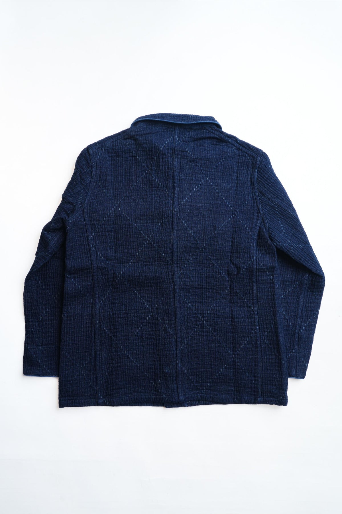 Heavy Sashiko Classic French Dark Jacket - INDIGO