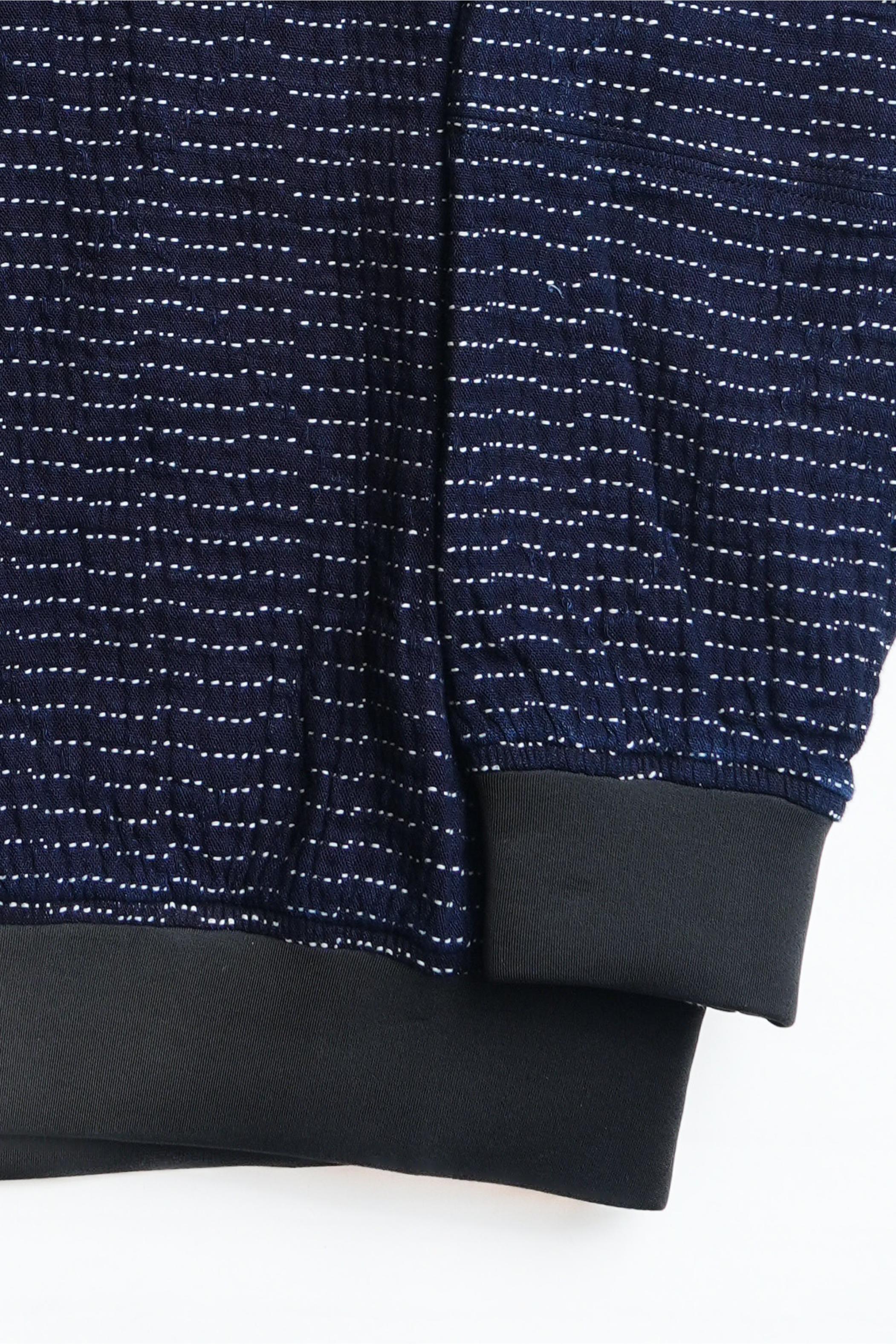 Lightweight Sashiko Anti-war Sweater - INDIGO