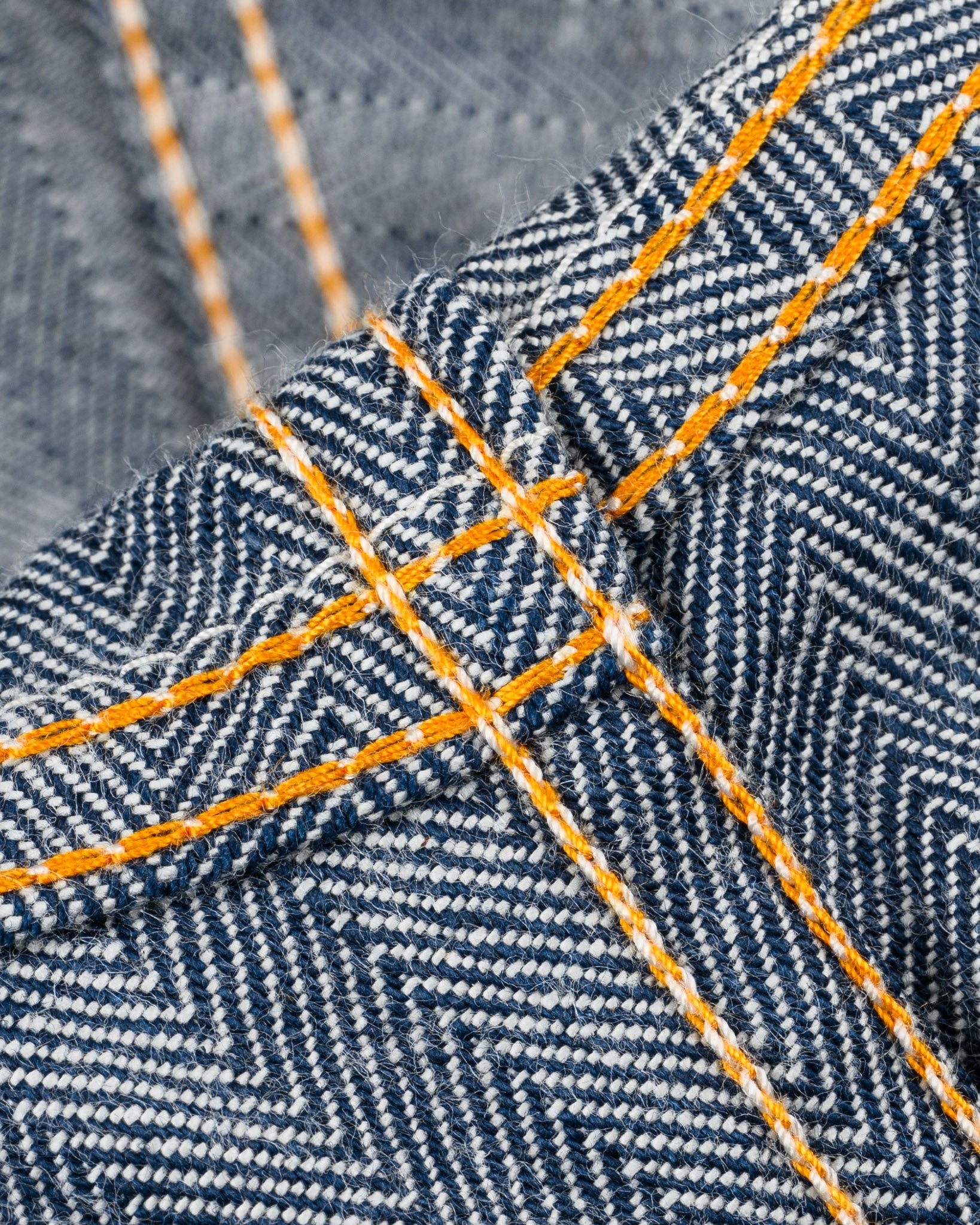 IHJ-164-IND 10.5oz HERRINGBONE WORK JACKET - INDIGO