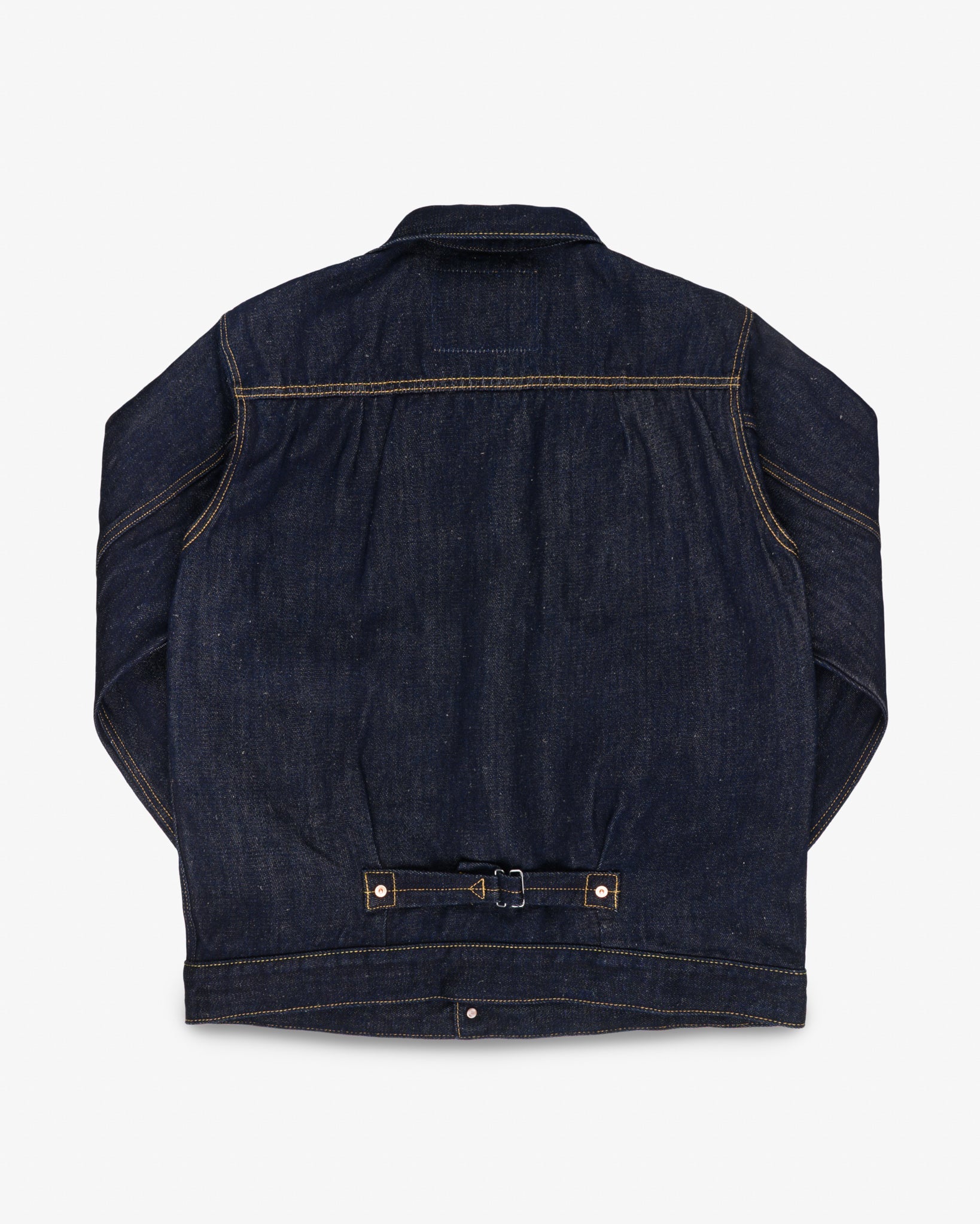 IHJ-163-IND 14oz COTTON/LINEN DENIM TYPE II JACKET - INDIGO