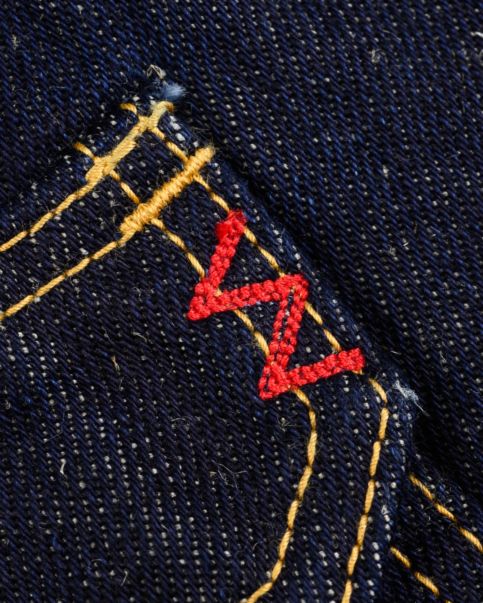 IHJ-163-IND 14oz COTTON/LINEN DENIM TYPE II JACKET - INDIGO