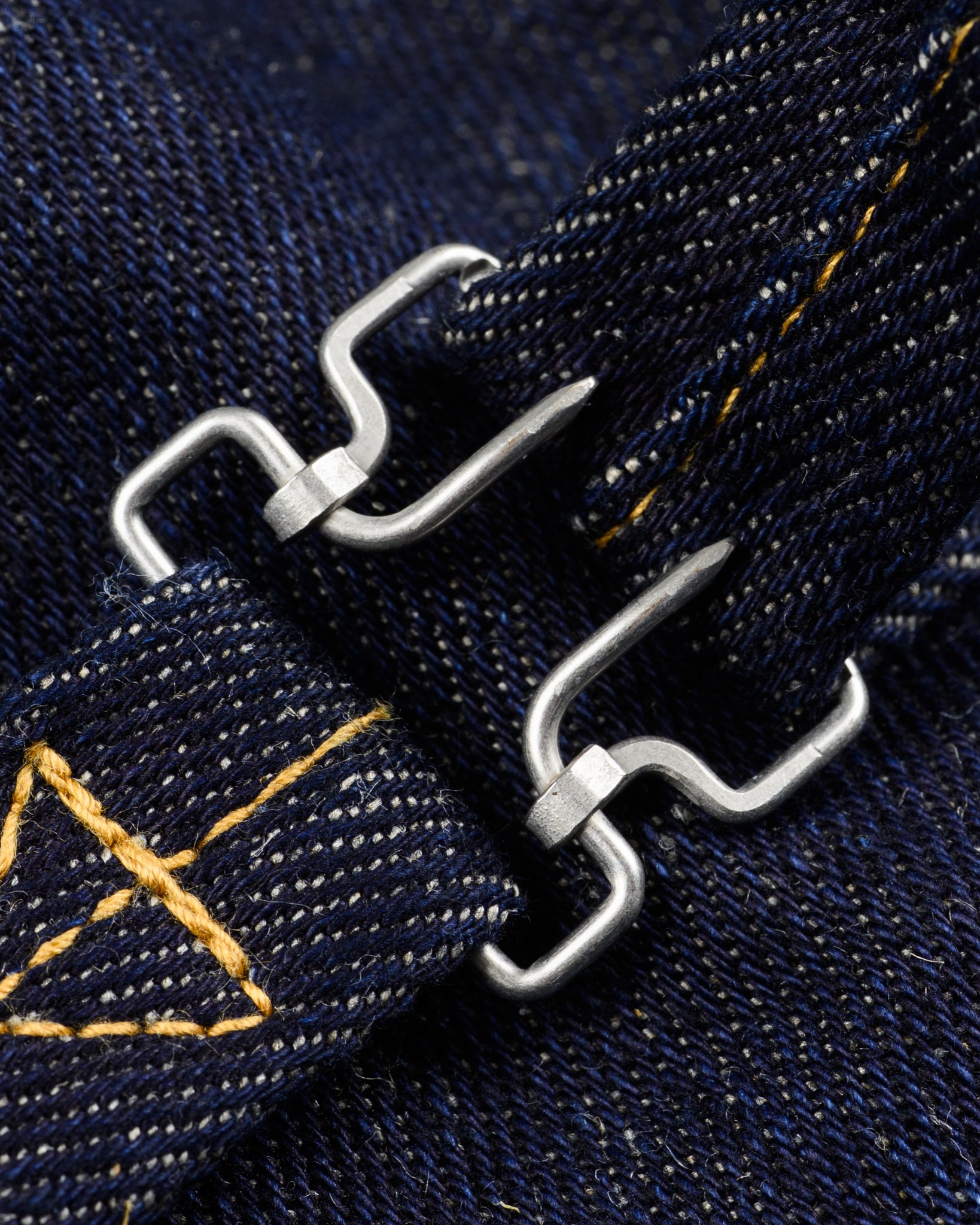 IHJ-163-IND 14oz COTTON/LINEN DENIM TYPE II JACKET - INDIGO