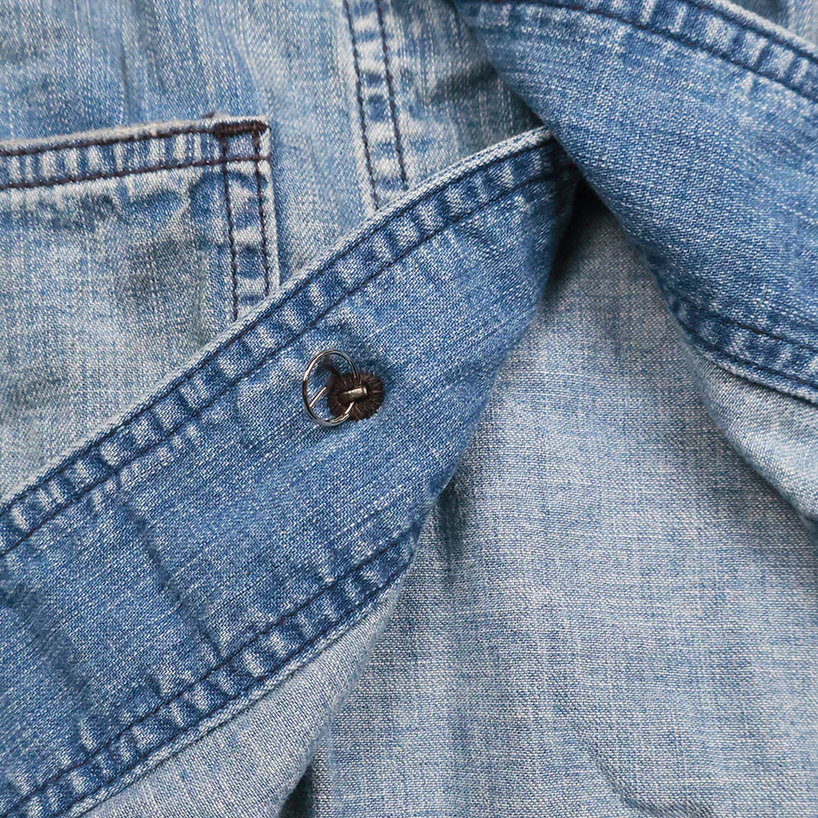 2052HW-1 USN Shawl Collar Denim Coverall HW Master Of Reality Indigo - INDIGO